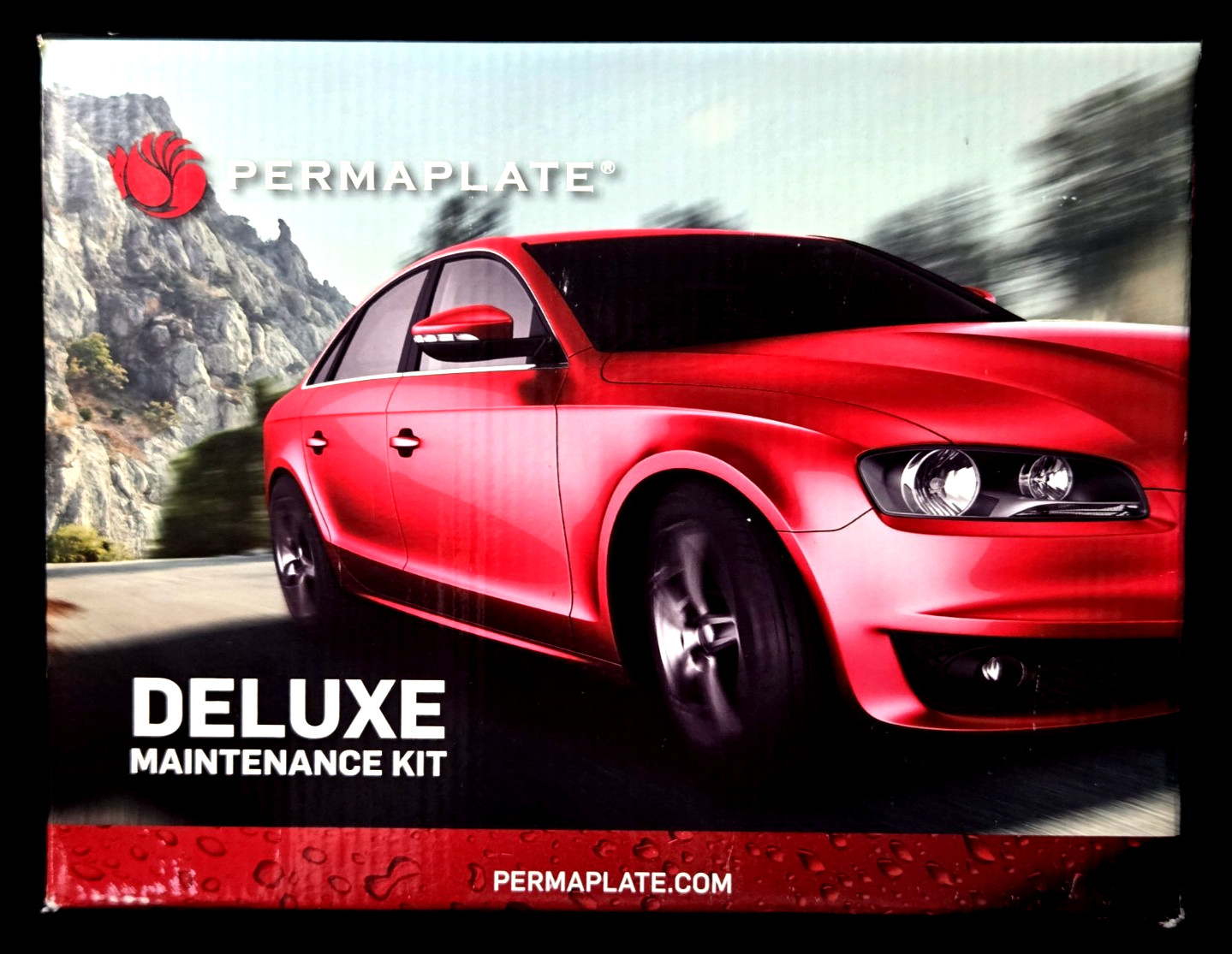 Permaplate Deluxe Maintenance Kit Car Wash Cleaner Leather Renewer 4 Bottle Set