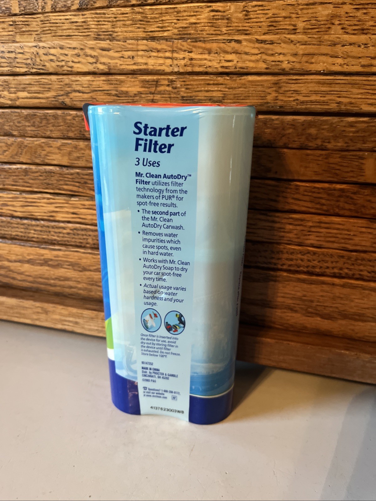 Mr. Clean Auto Dry Car Wash Starter Filter 3 Uses Disposable New Sealed