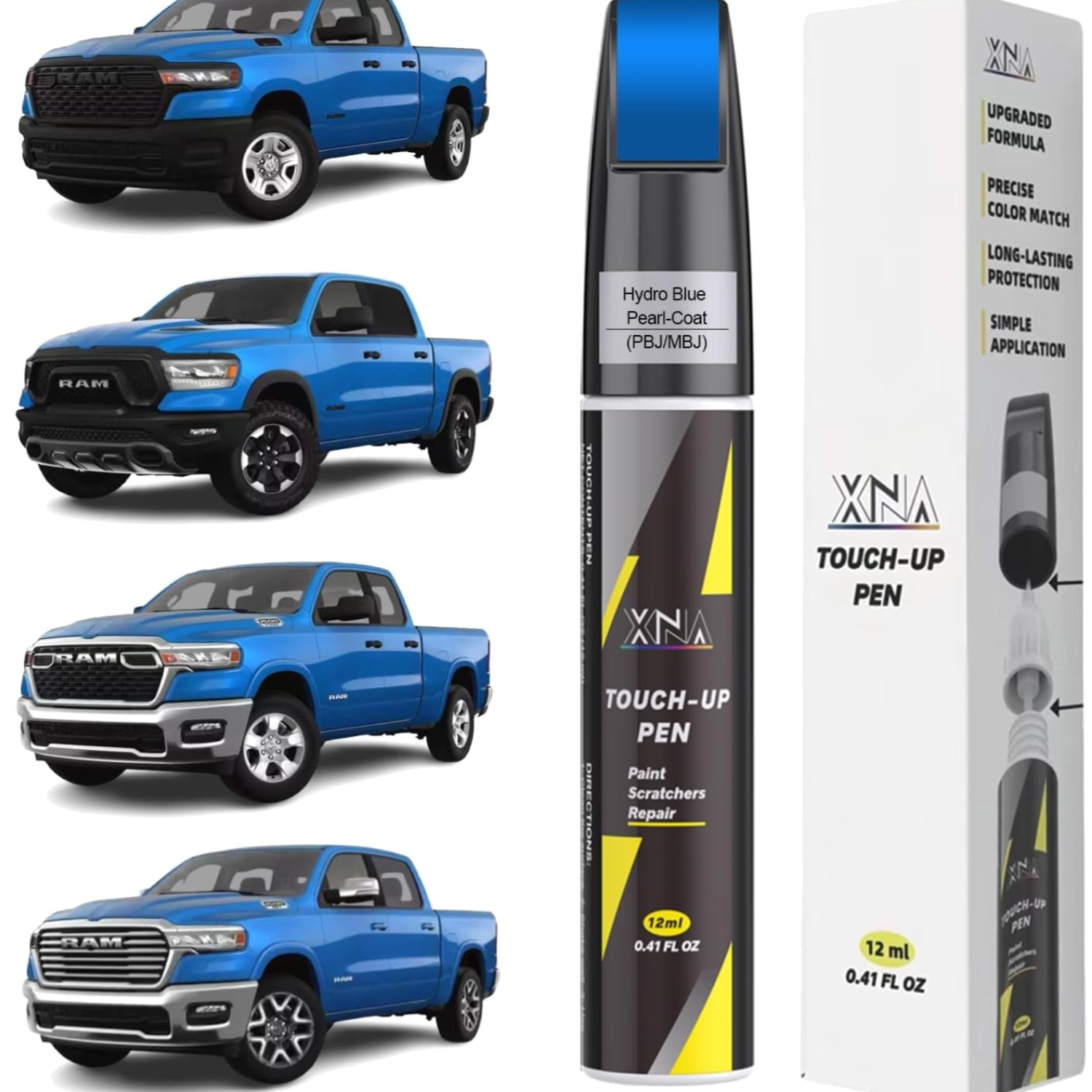 Hydro Blue Pearl Touch Up Paint for Jeep: Easy Application, 0.41 Fl Oz