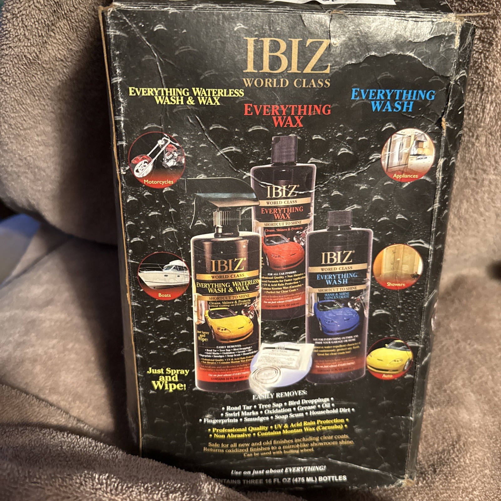 IBIZ World Class Everything Products Car Wash & Wax Polish Open Box