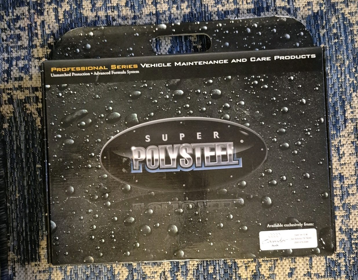 SUPER POLYSTEEL ADVANCED FORMULA 6 STEP VEHICLE MAINTENANCE & CARE KIT NEW NIB