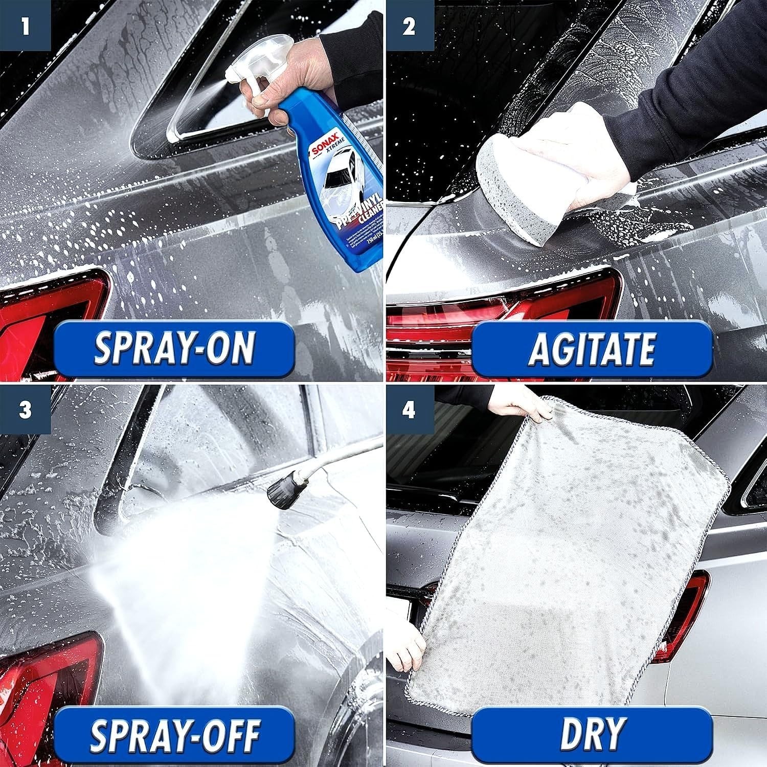 SONAX Cleaner & Protector Kit for Paint Protection Film & Vinyl Wraps