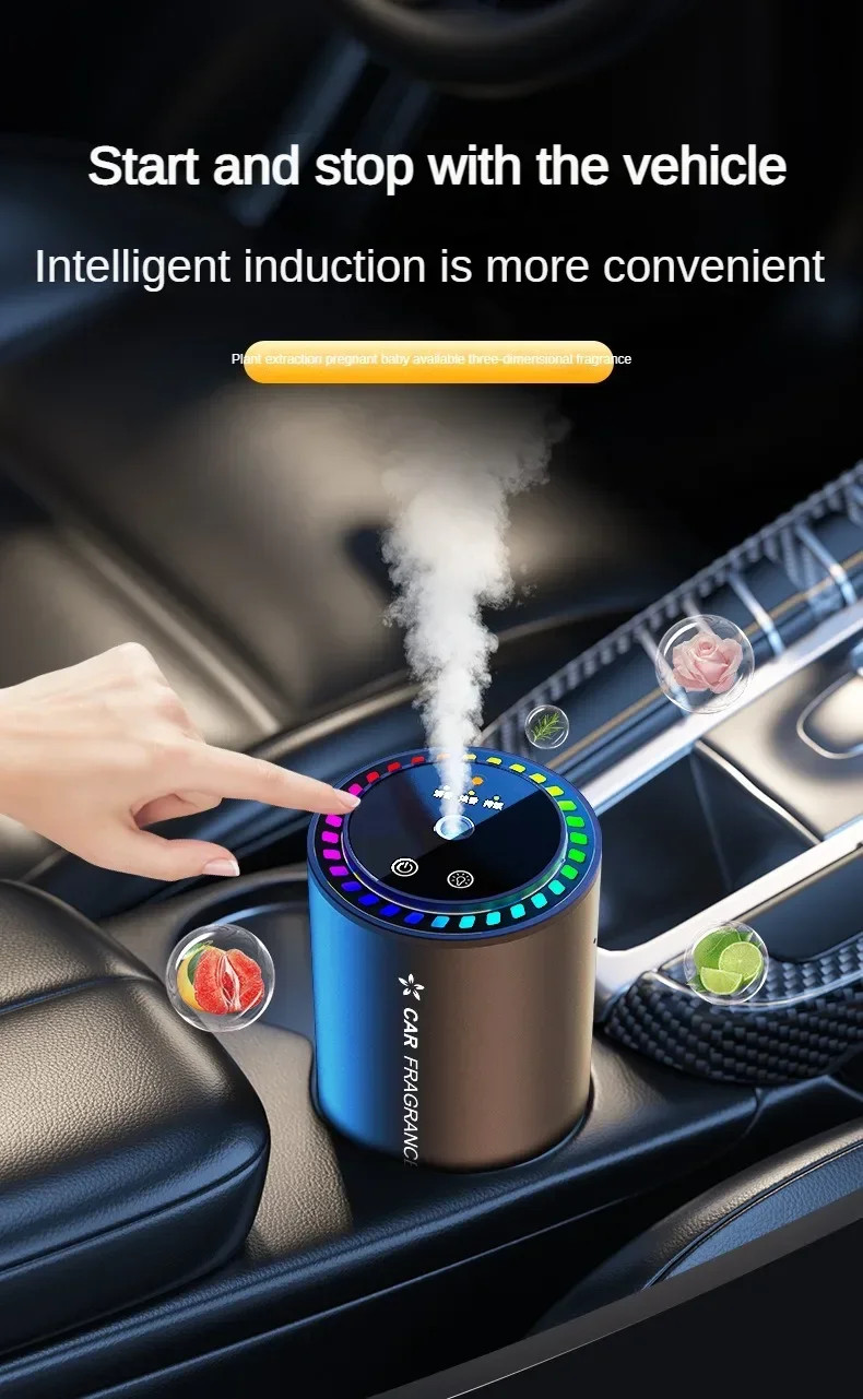 Car Aromatherapy Perfume Automatic Spray Odor Remover Star Light Diffuser 50ml