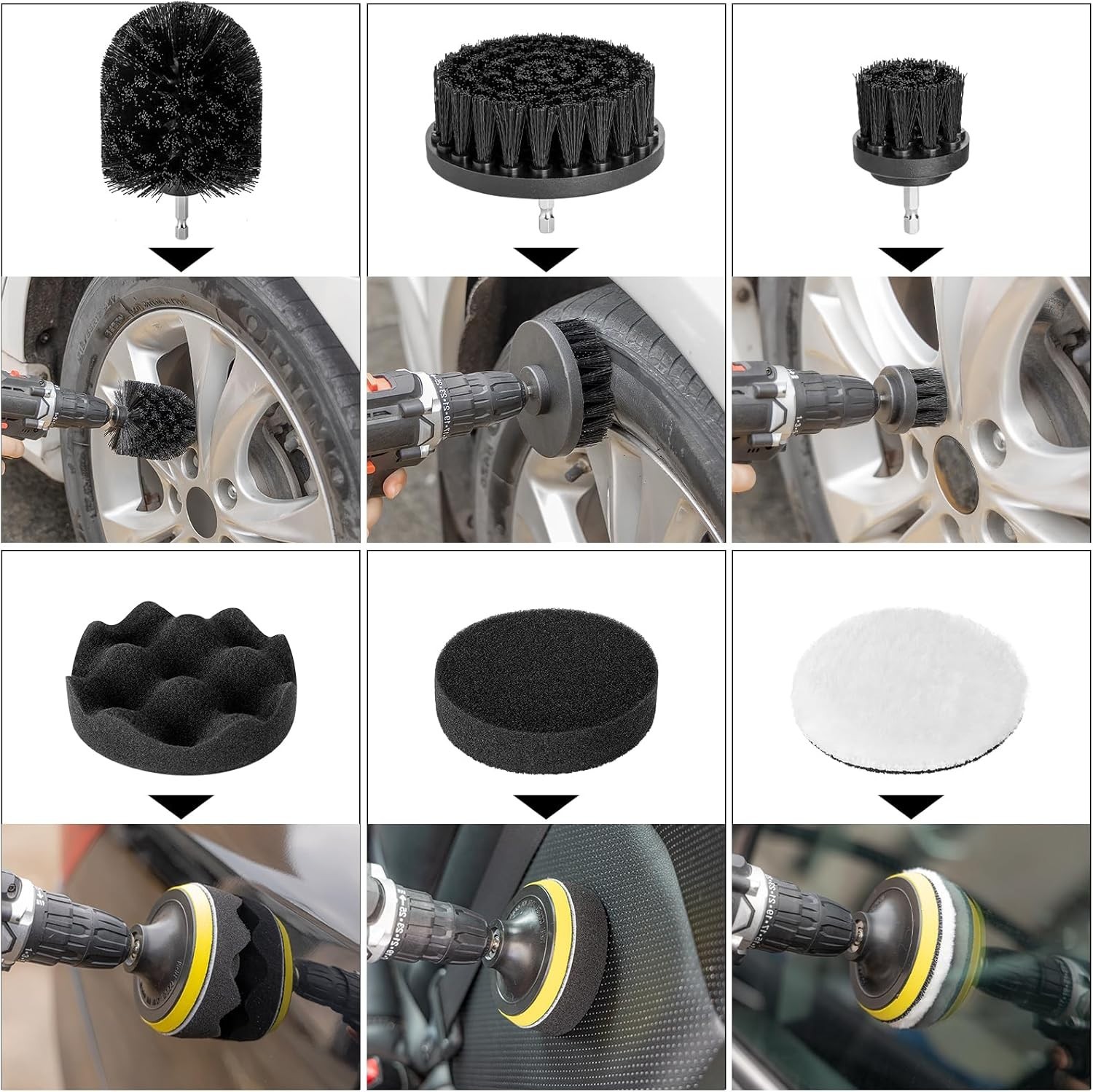 Versatile 40-Pcs Car Detailing Kit – Foam Gun, Vacuum & Tools for All Surfaces