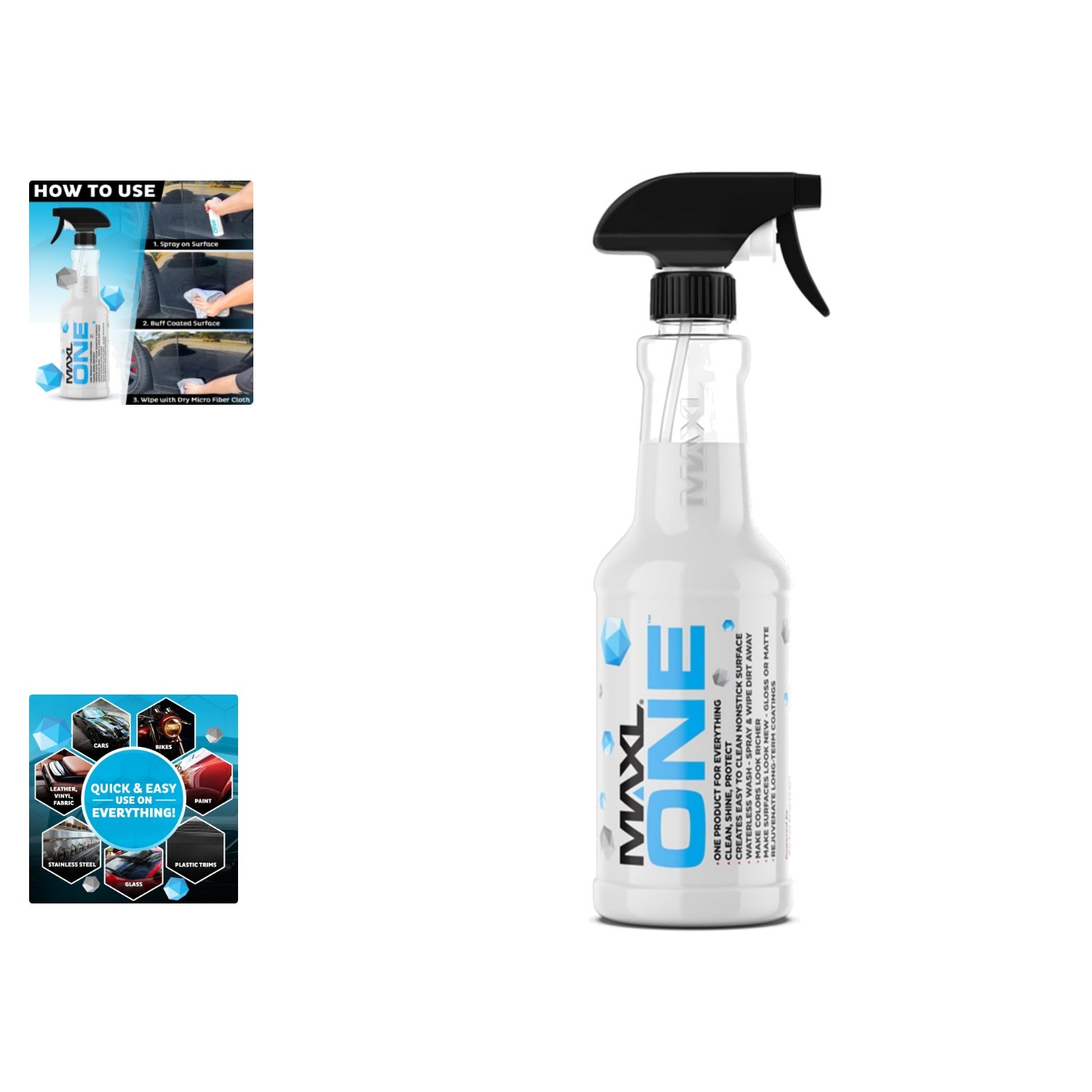 MAXLONE 20oz Waterless Car Detailer Spray – Clean Shine Protect