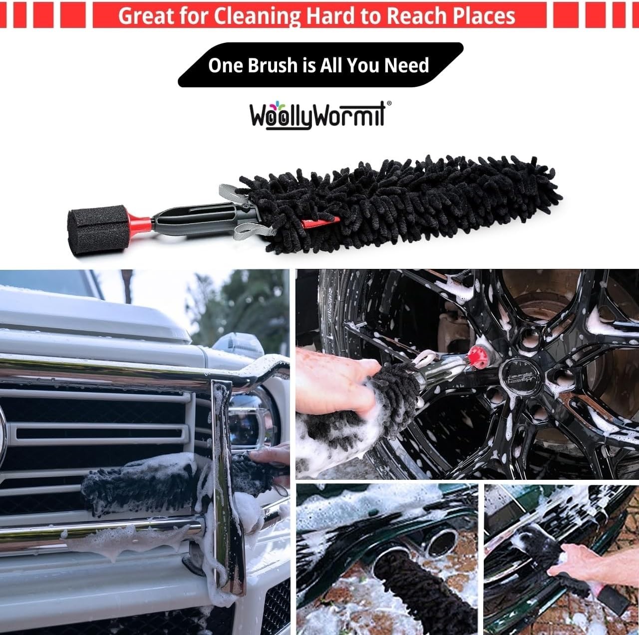 Tire Brush Kit for Cleaning Rims – Car Supplies