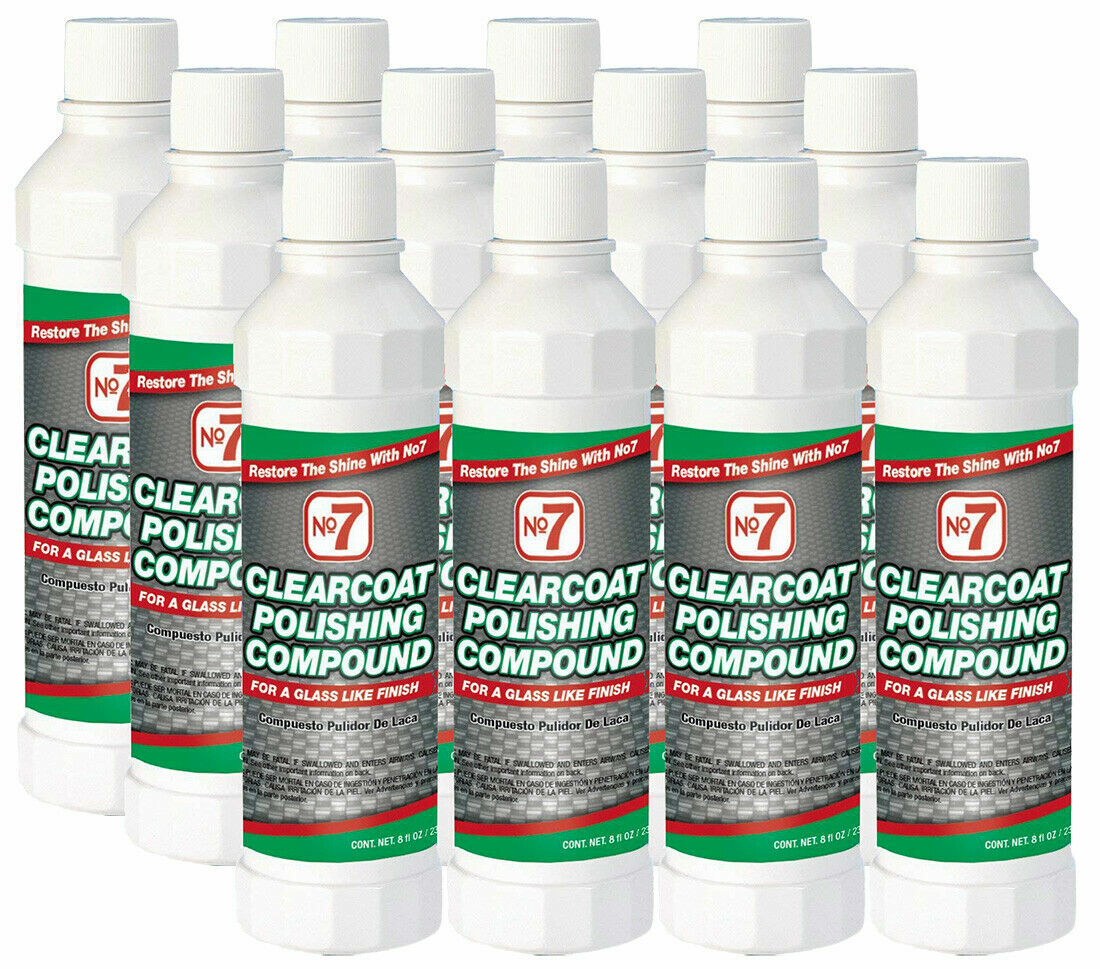 No 7 Clearcoat Polishing Compound, 8 fl oz (Case of 12)