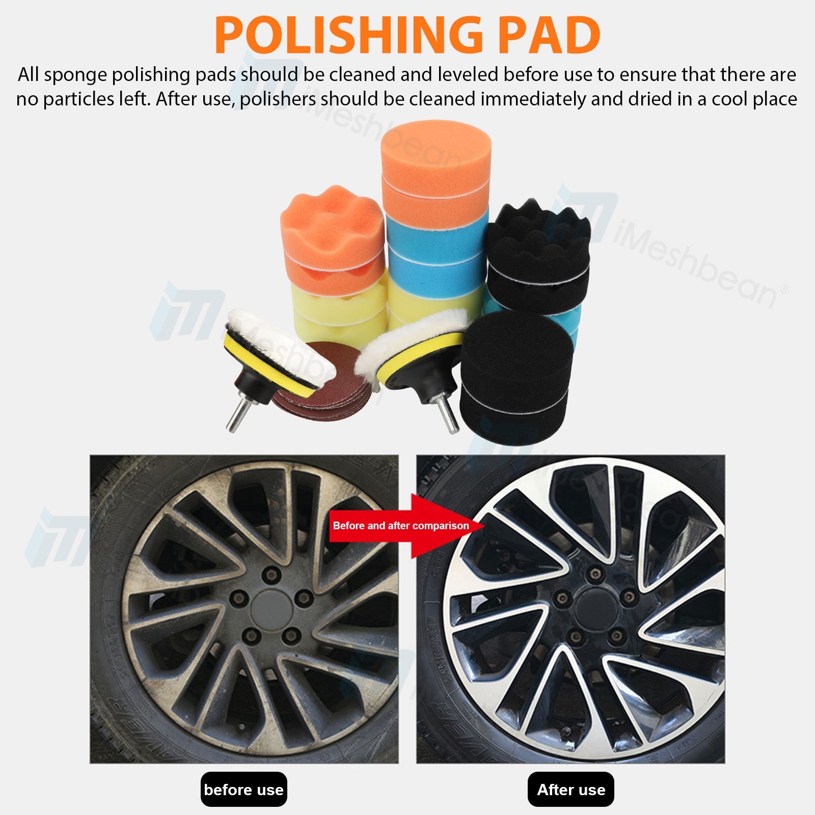 31X 5″ Car Headlight Lens Restoration Repair Kit Polishing Cleaner Cleaning Tool