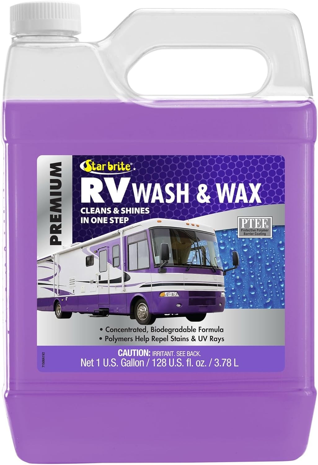STAR BRITE RV Wash & Wax w/PTEF (71500) One Step Concentrated Cleaner -…