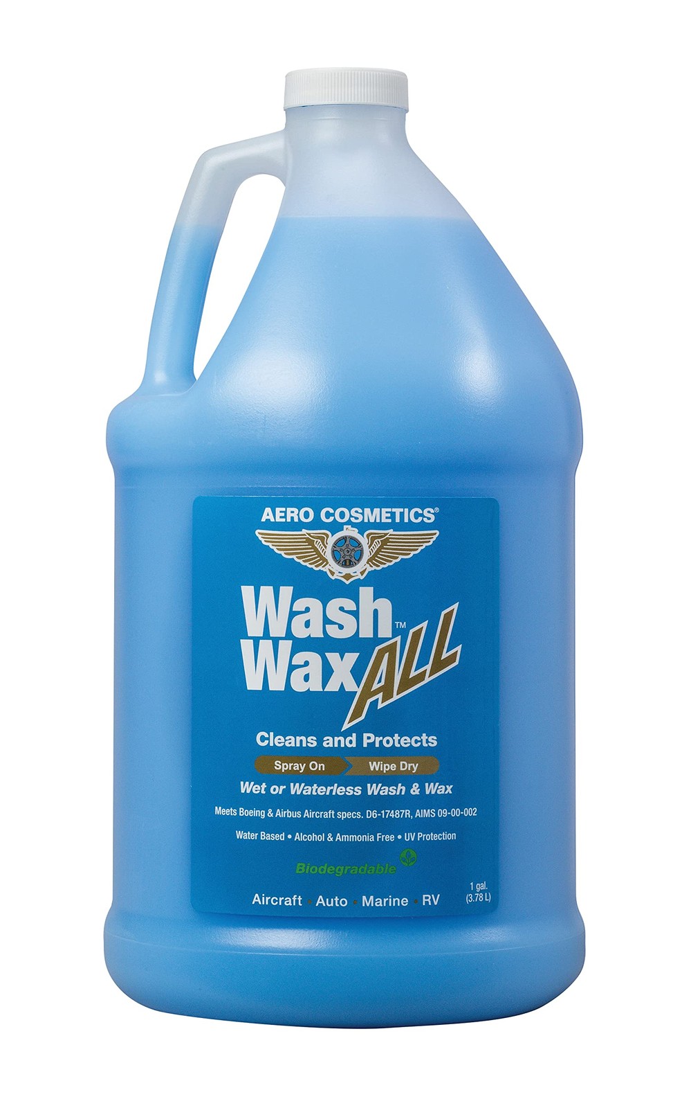 Wet or Waterless Car Wash Wax 128 Fl. oz, UV 128 Fl Oz (Pack of 1)