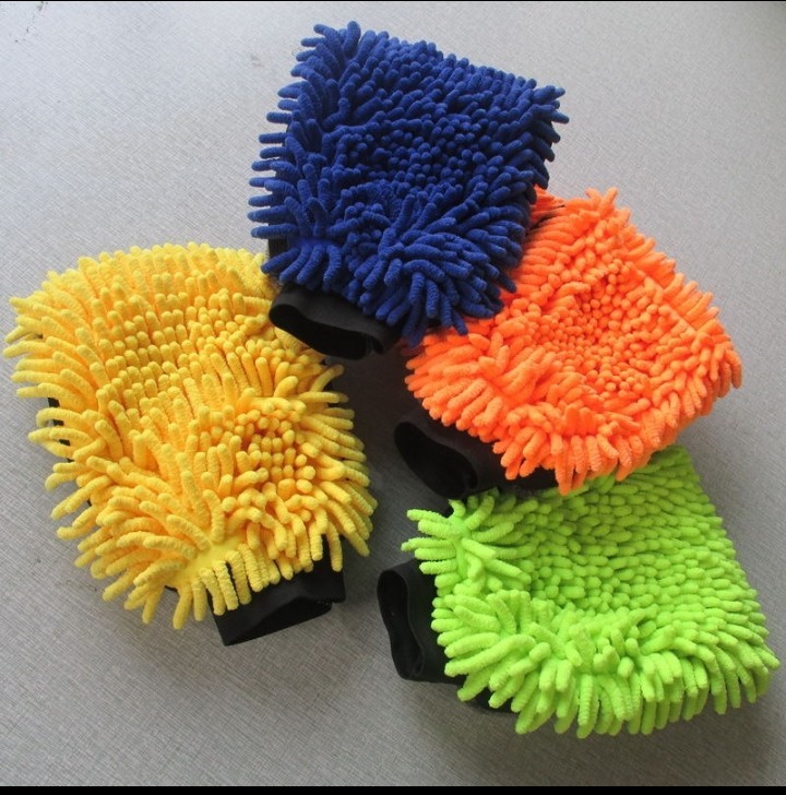 Microfiber Car Wash Mitt Scratch Free Ultra Absorbent Car Cleaning Gloves