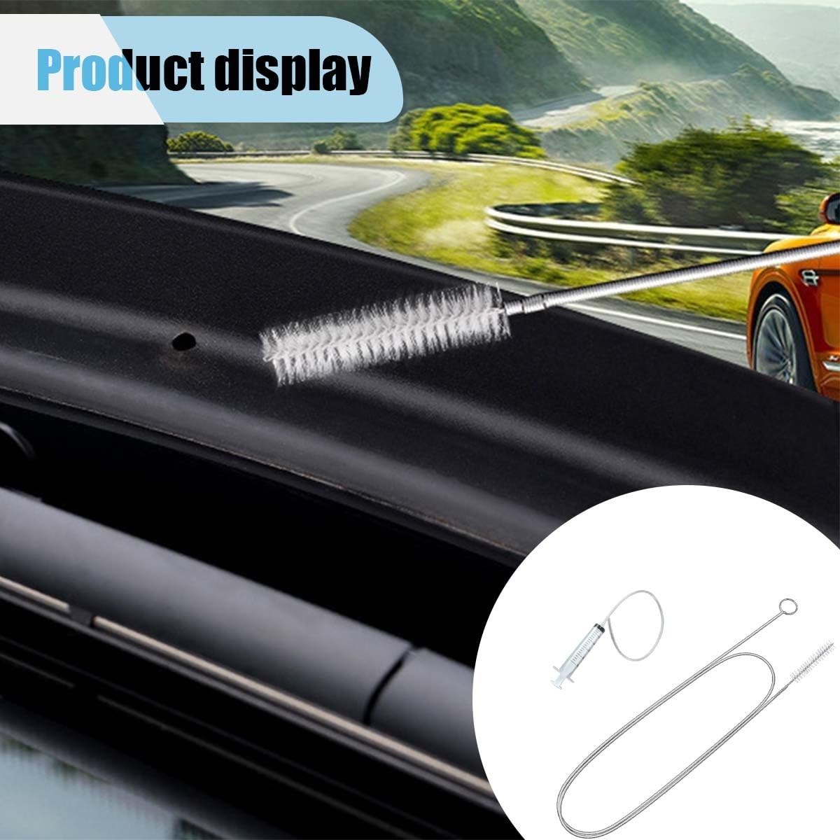 Car Sunroof Drain Cleaning Tool, 61” Long Pipe Cleaner 2PCS, 61inch