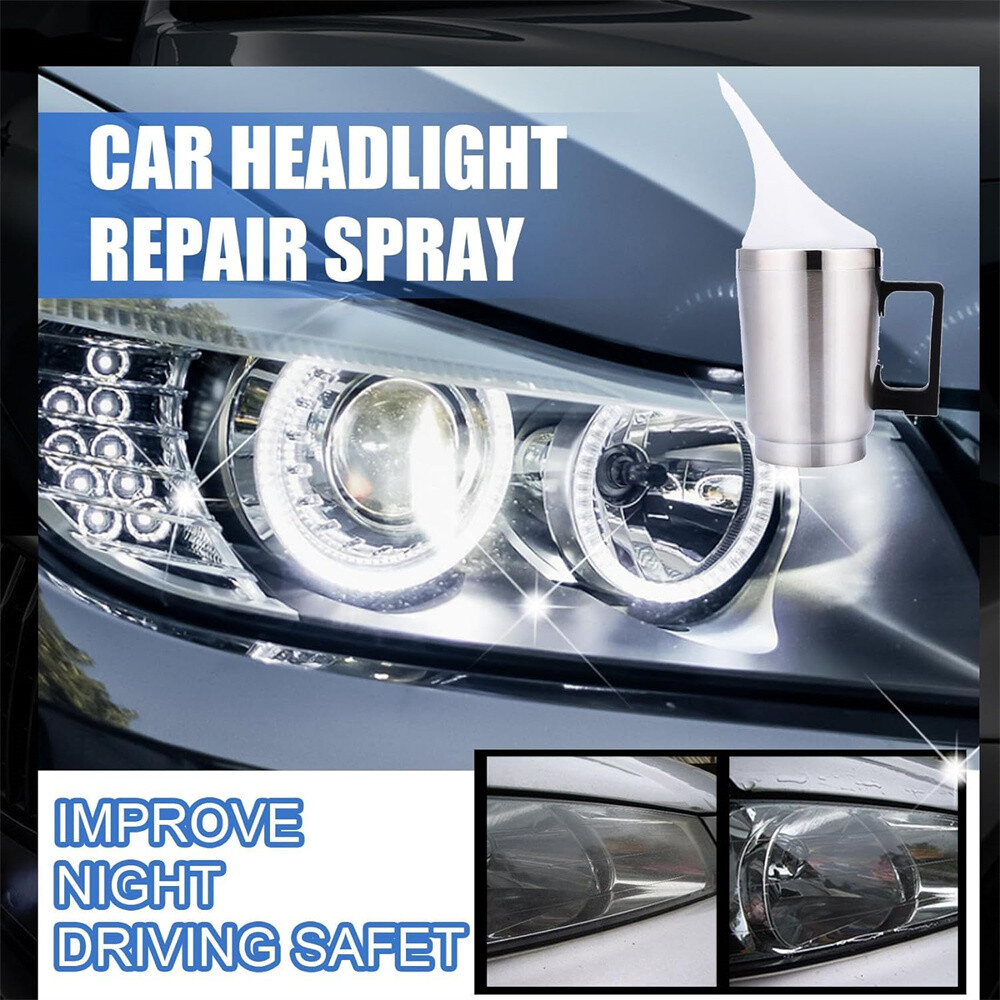 Headlight Restoration Kit Liquid Set Car Repair Polishing Kit Headlight Cleaning