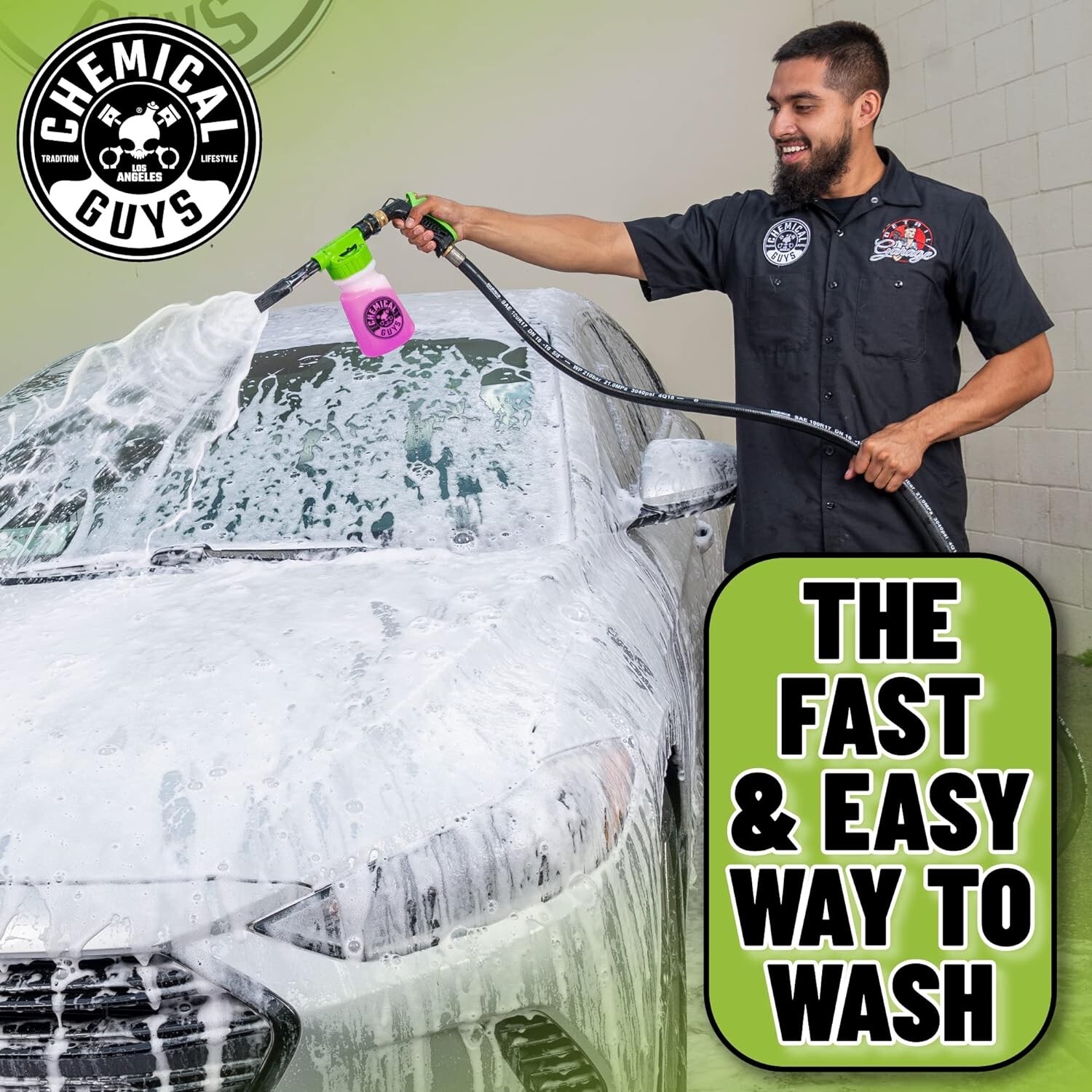 Foam Blaster 6 Foam Wash Gun, Ultimate Car Wash Foamer that Connects to Any Hose