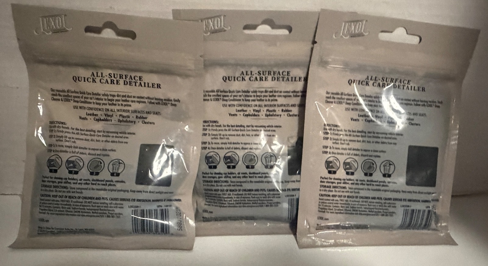 Lexol All-Surface Quick Care Detailer 3packs