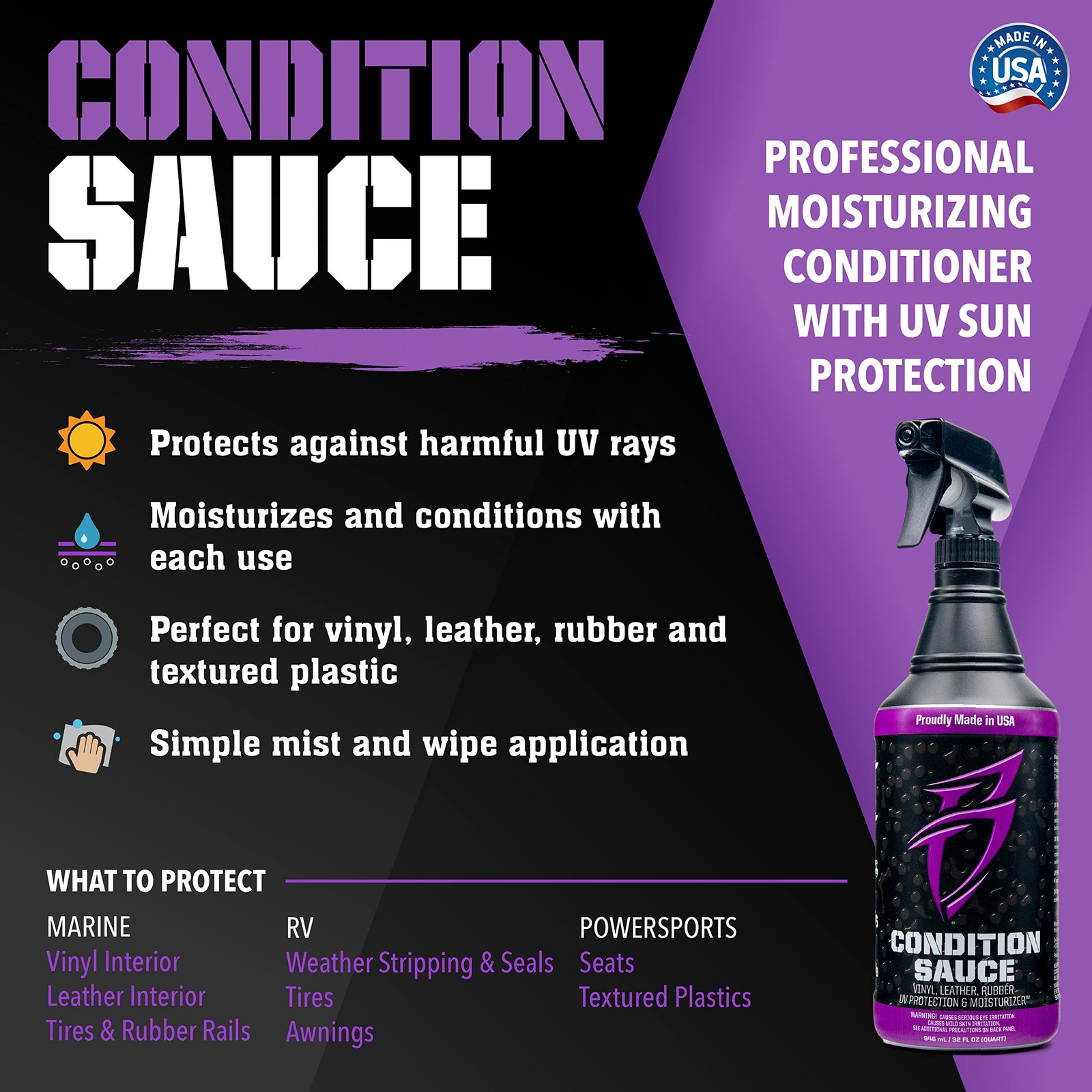 Bling Sauce Cleaning/detailing Kit For Cars Boats Rv Motorcycles4pack 20 Oz Each