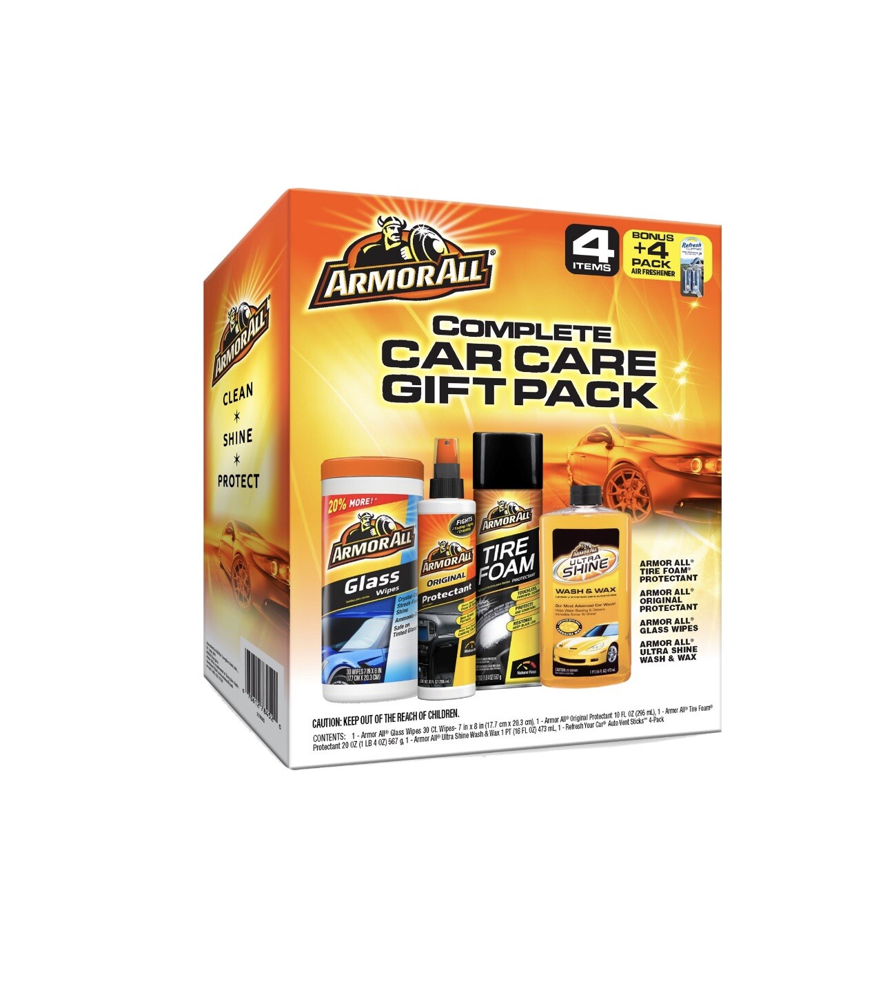 Armor All Complete Car Care Kit (4 Pieces), Car Cleaning