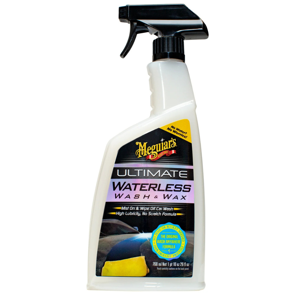 Meguiar’s Ultimate Waterless Wash & Wax: Quick, Easy, and Scratch-Free – 1 Pack