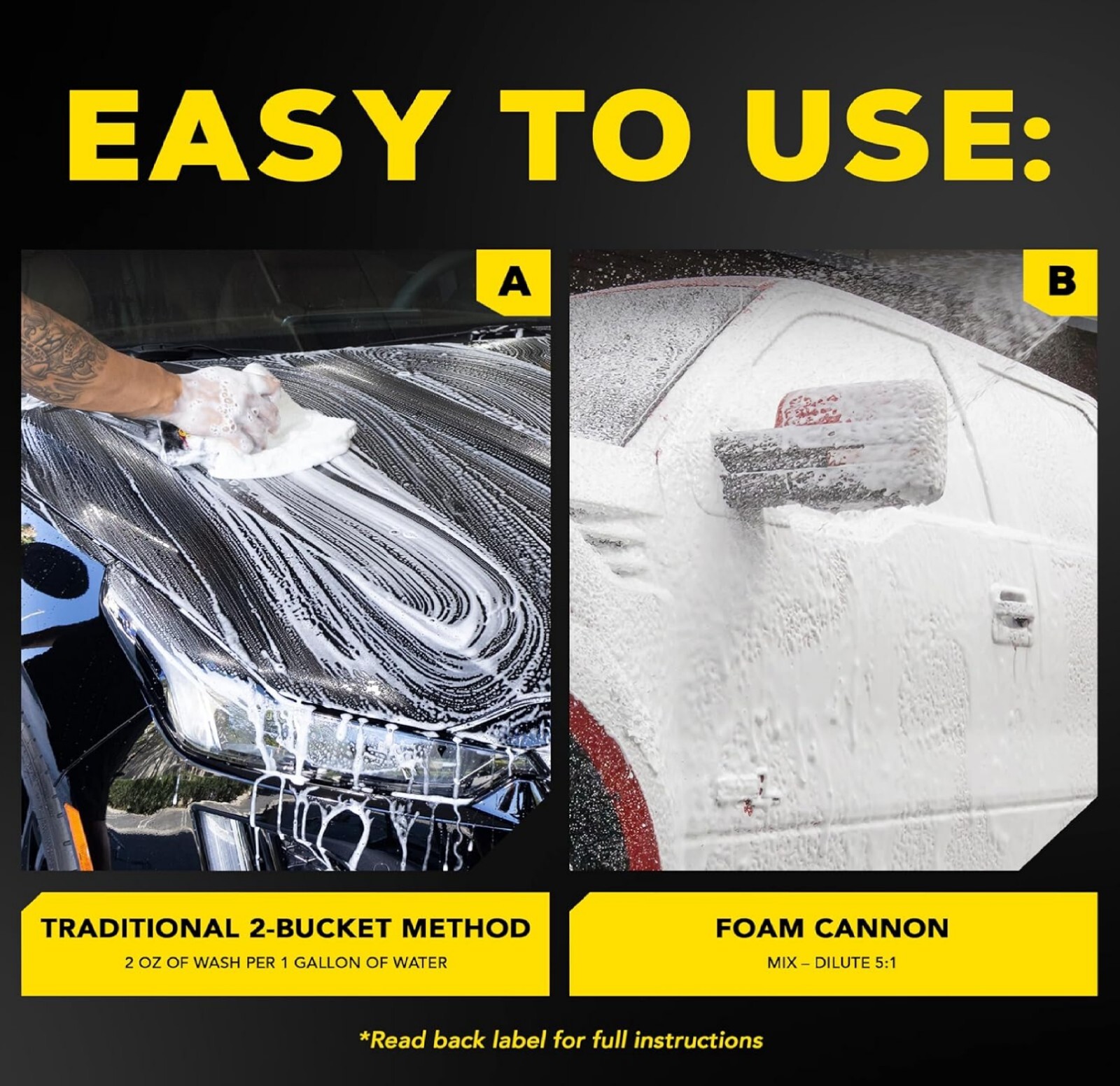 Meguiar’s Gold Class Car Wash, Car Wash Foam for Car Cleaning – 1 Gallon Contain