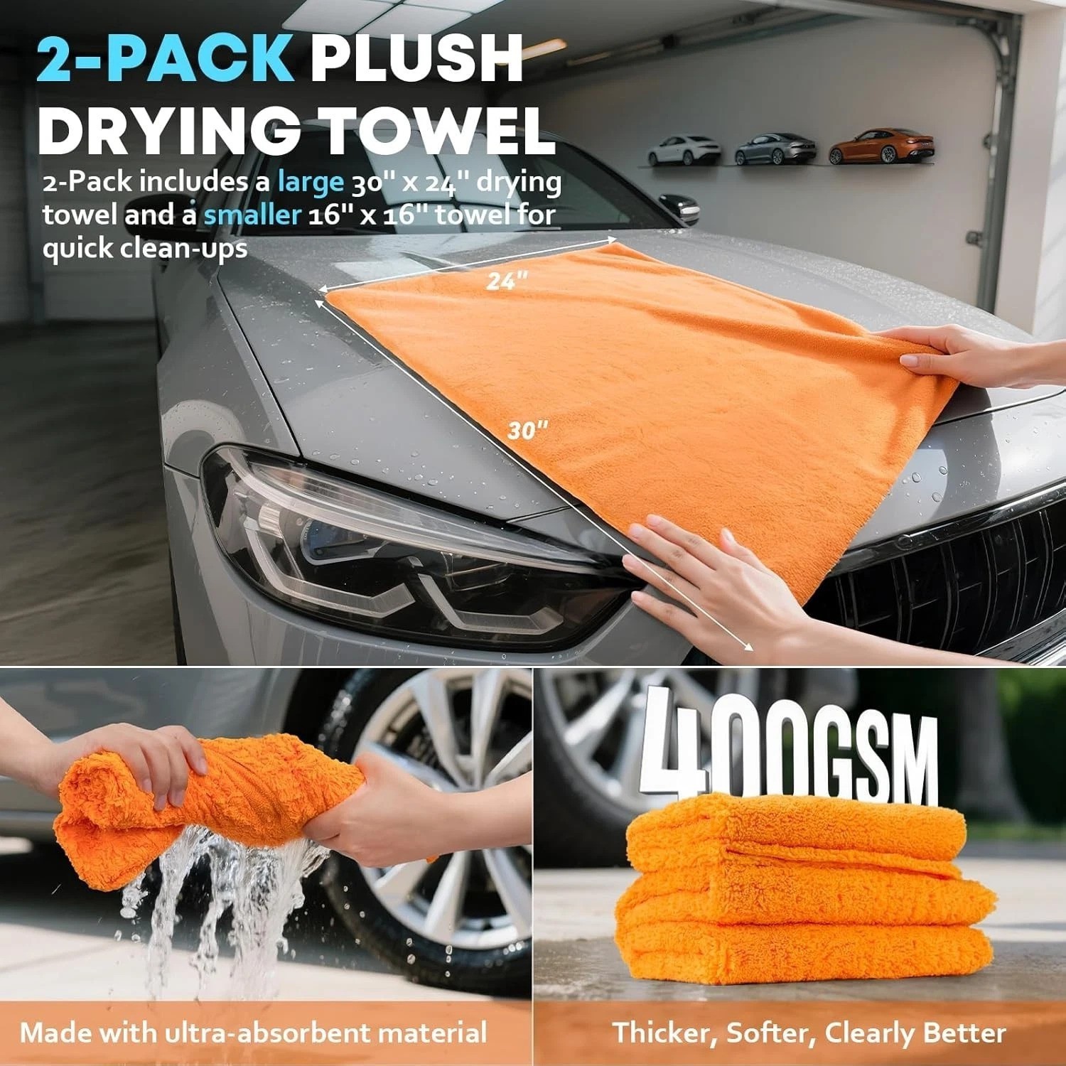 Car Cleaning kit, Car Interior Detailing kit with 10000pa Car Vacuum Cleaner,…