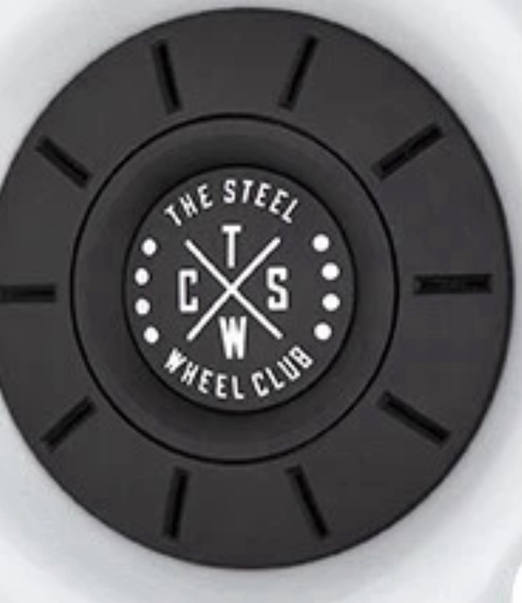 THE STEEL WHEELS CLUB CAPS SET 4 AND WHEEL BOLTS SET OF 20 (5X112)