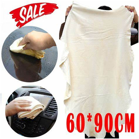 Large Chamois Leather Natural Car Cleaning Cloth Washing Absorbent Drying Towel