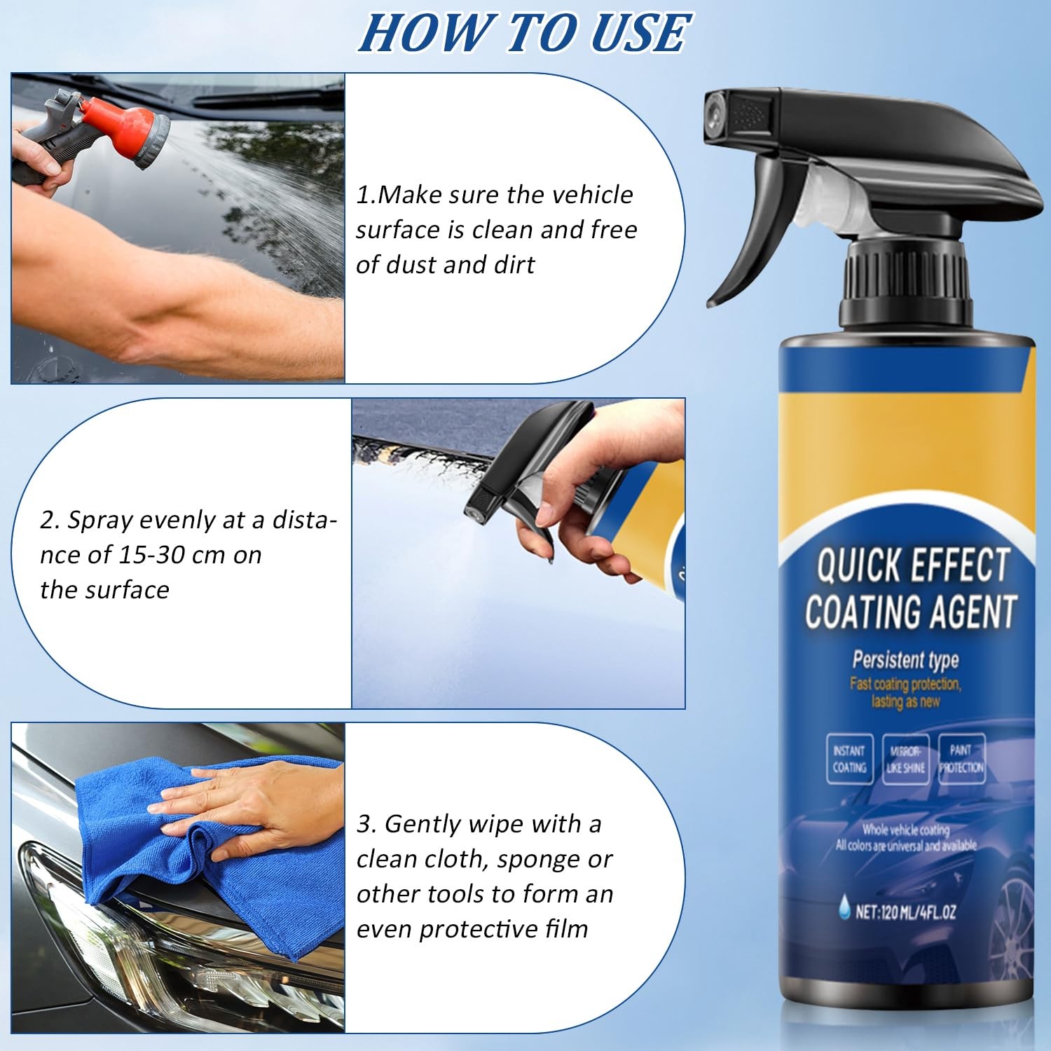Car Coating Spray,New Quick Effect Agent 1 Ounce (Pack of 1)