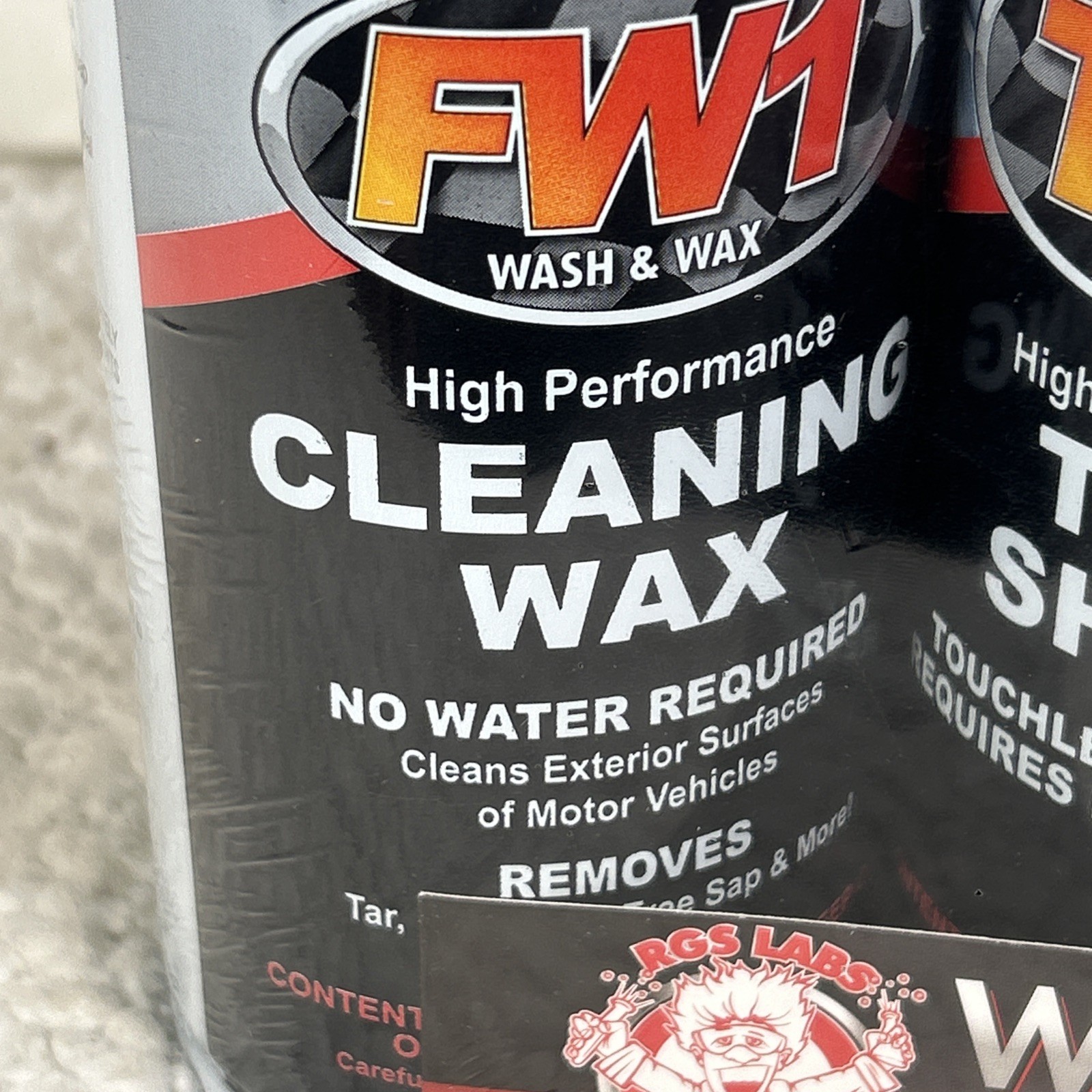 Lot of 2, 4 Pack Waterless Detail System, Complete Care 4 Inner & Outer FastWax