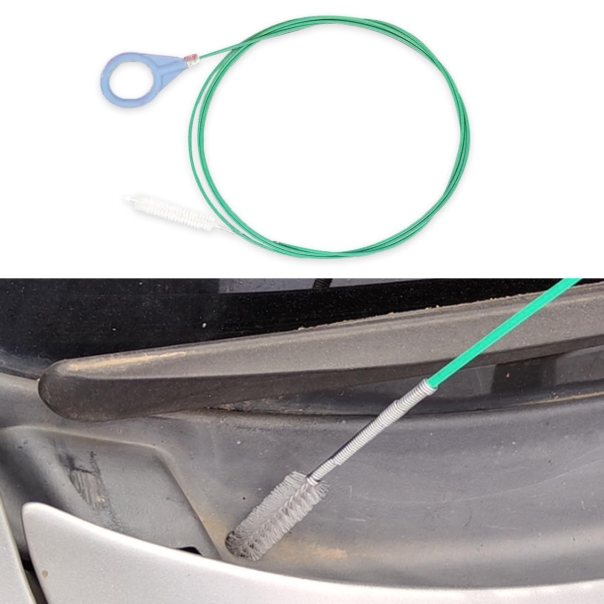 Auto Sunroof Drain Cleaning Tool, 78 Inch Extra Long 1 PC, Green
