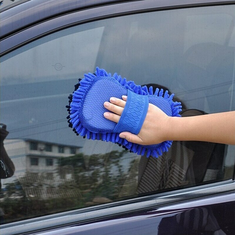 Sponge Towel Car Cleaning Brush Microfiber Cleaning Car Wash Gloves Cleaner Tool