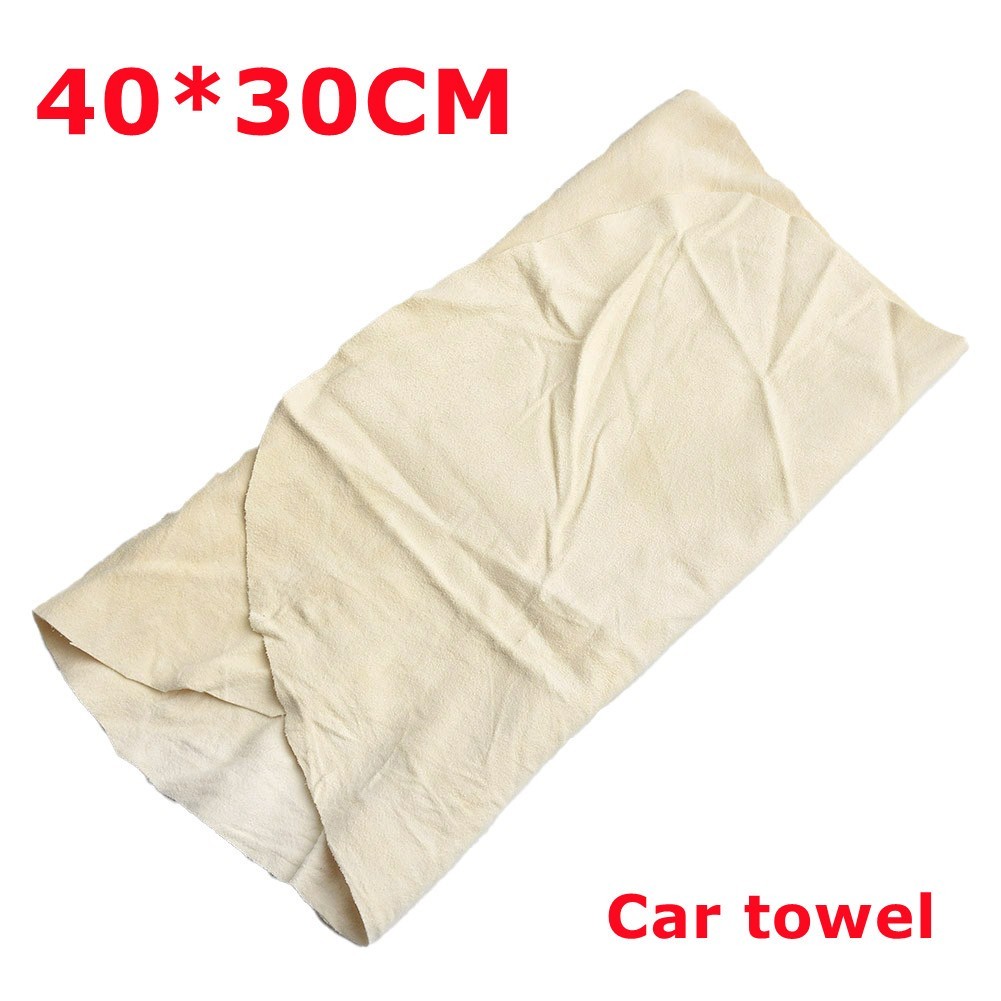 1*Chamois Leather Cleaning Cloth Car Washing Towel Water Absorbent Fast Dry