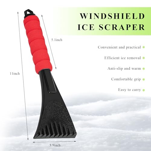 Ice Scraper for Car Windshield, Scratch-Free Auto Window Snow Scraper with