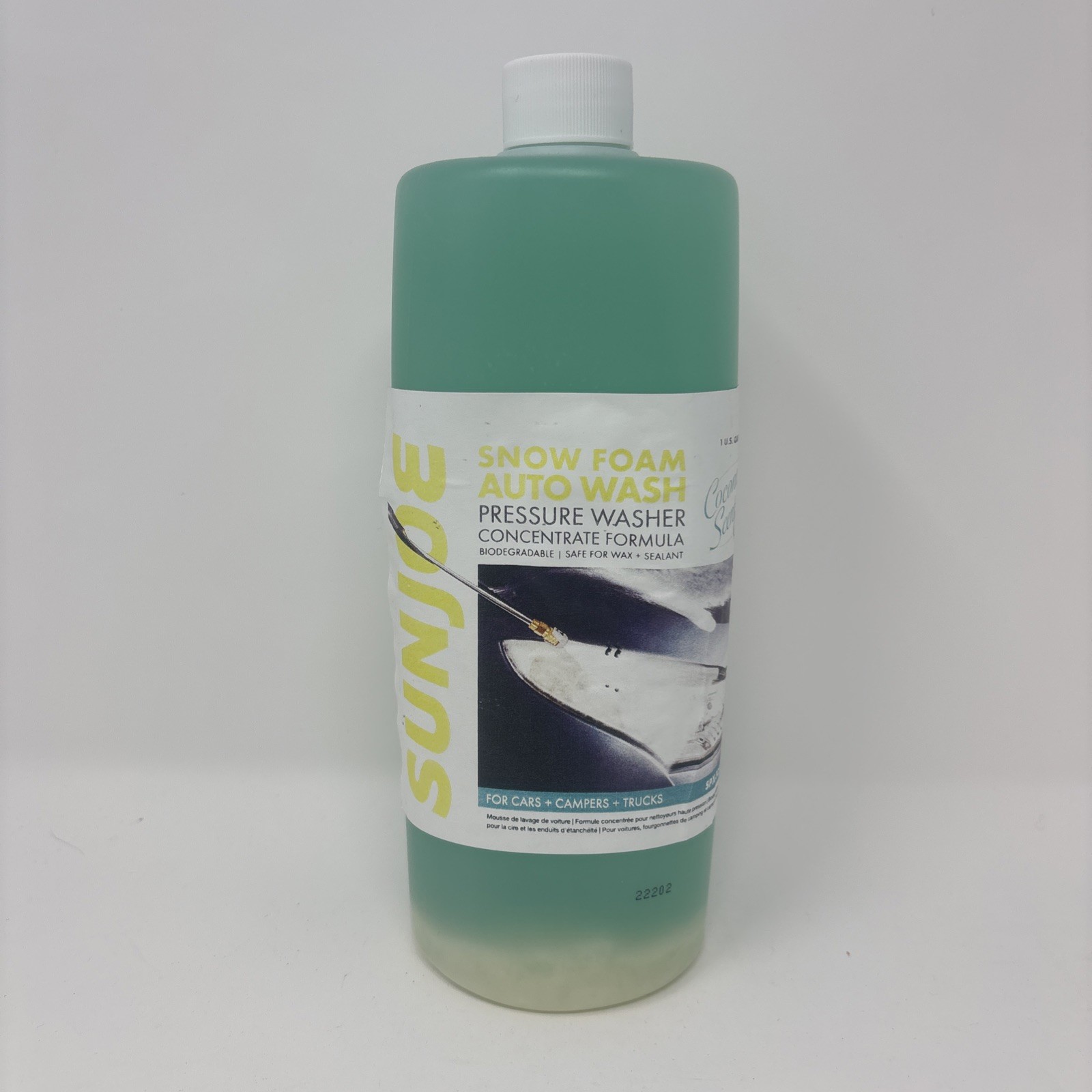 *Sun Joe Pressure Washer Auto Snow Foam Detergent – Home & Auto in Coconut Scent