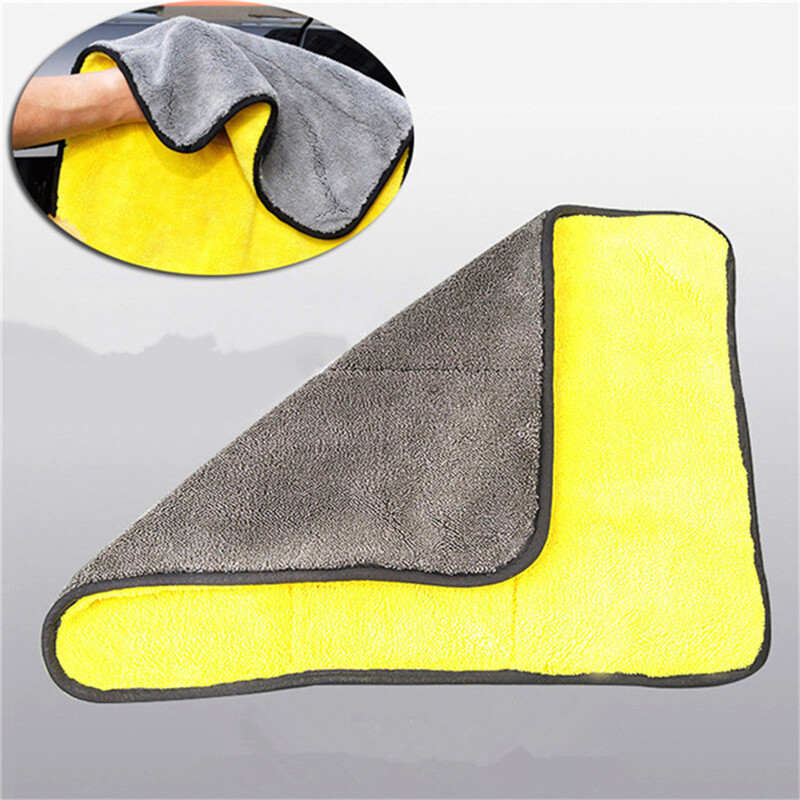 Car Wash Towel Microfiber Plush Cleaning Drying Care Cloth Cloth Super Absorbent