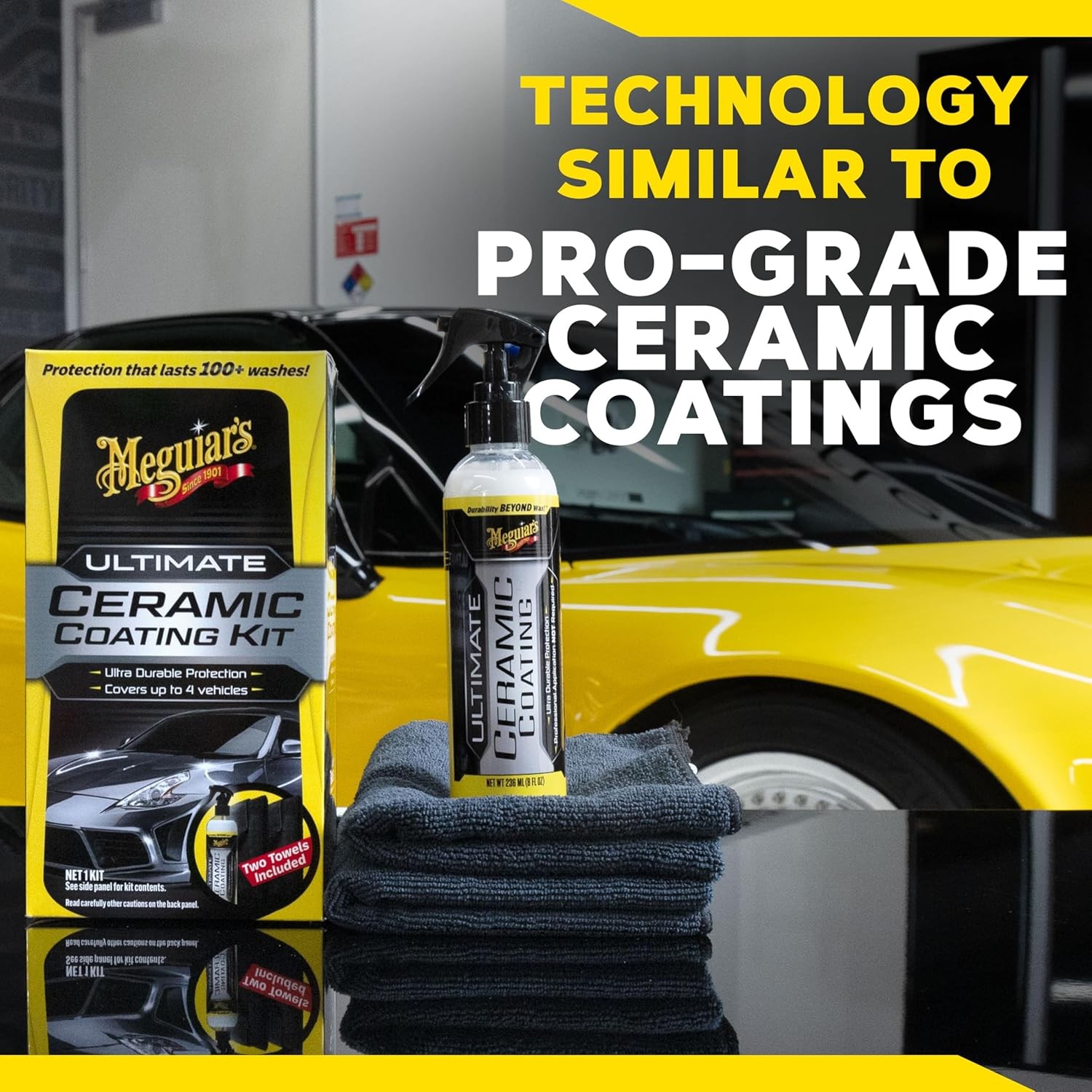 Ceramic Coating Kit Cars Microfiber Towels