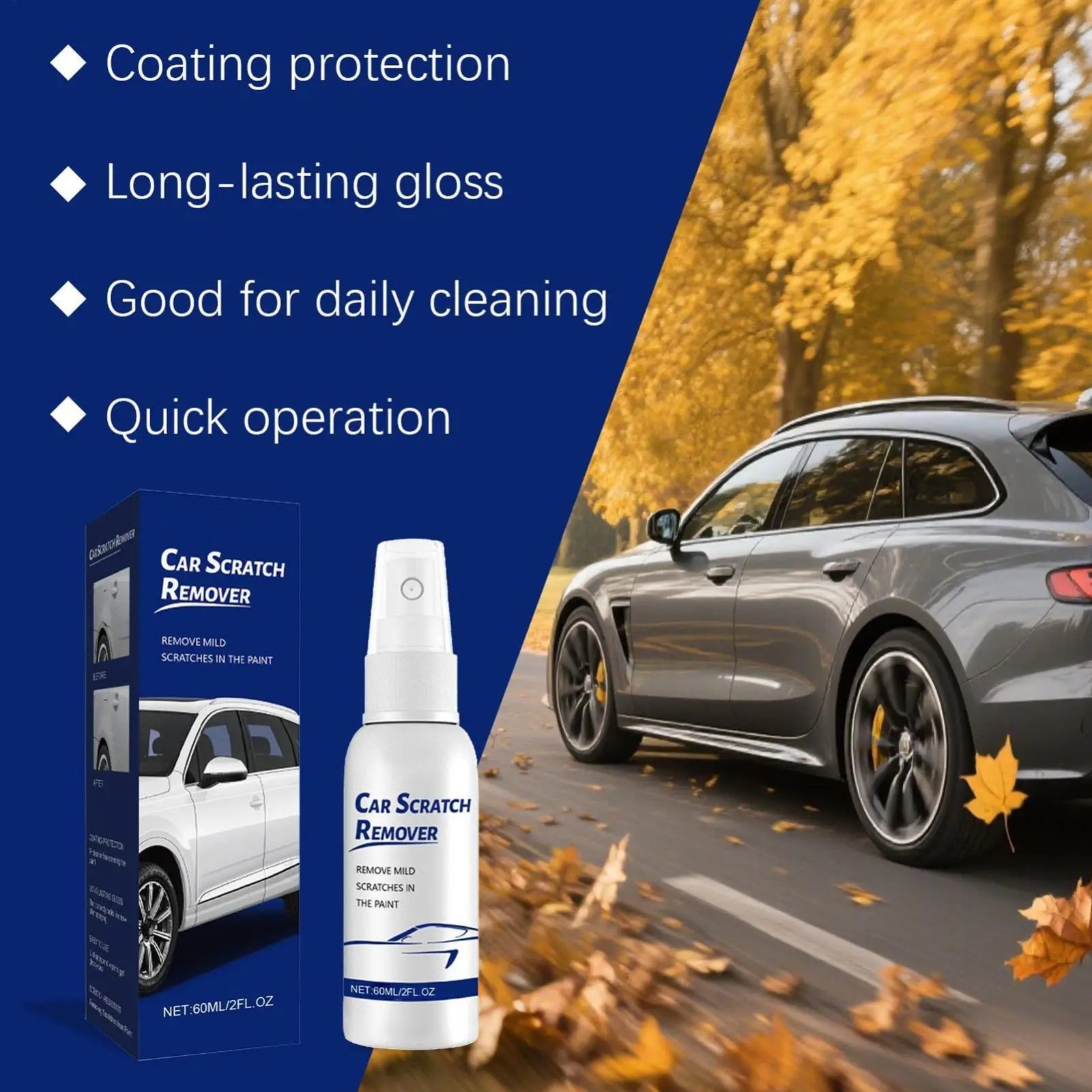 Car Scratch Care Spray, Car Scratch Remover, Scratches in The P丨US
