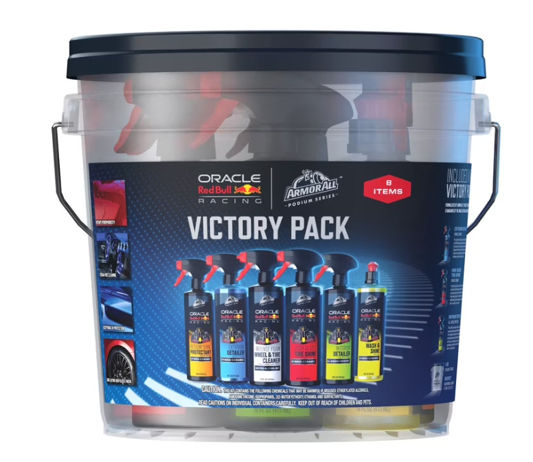 Armor All Podium Series 8PC Car Detailing Kit Bucket Wash Wheel Tire Shine