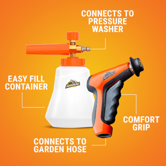 Armor All 2-in-1 Foam Cannon 1 -Count Spray Car Exterior Cleaner