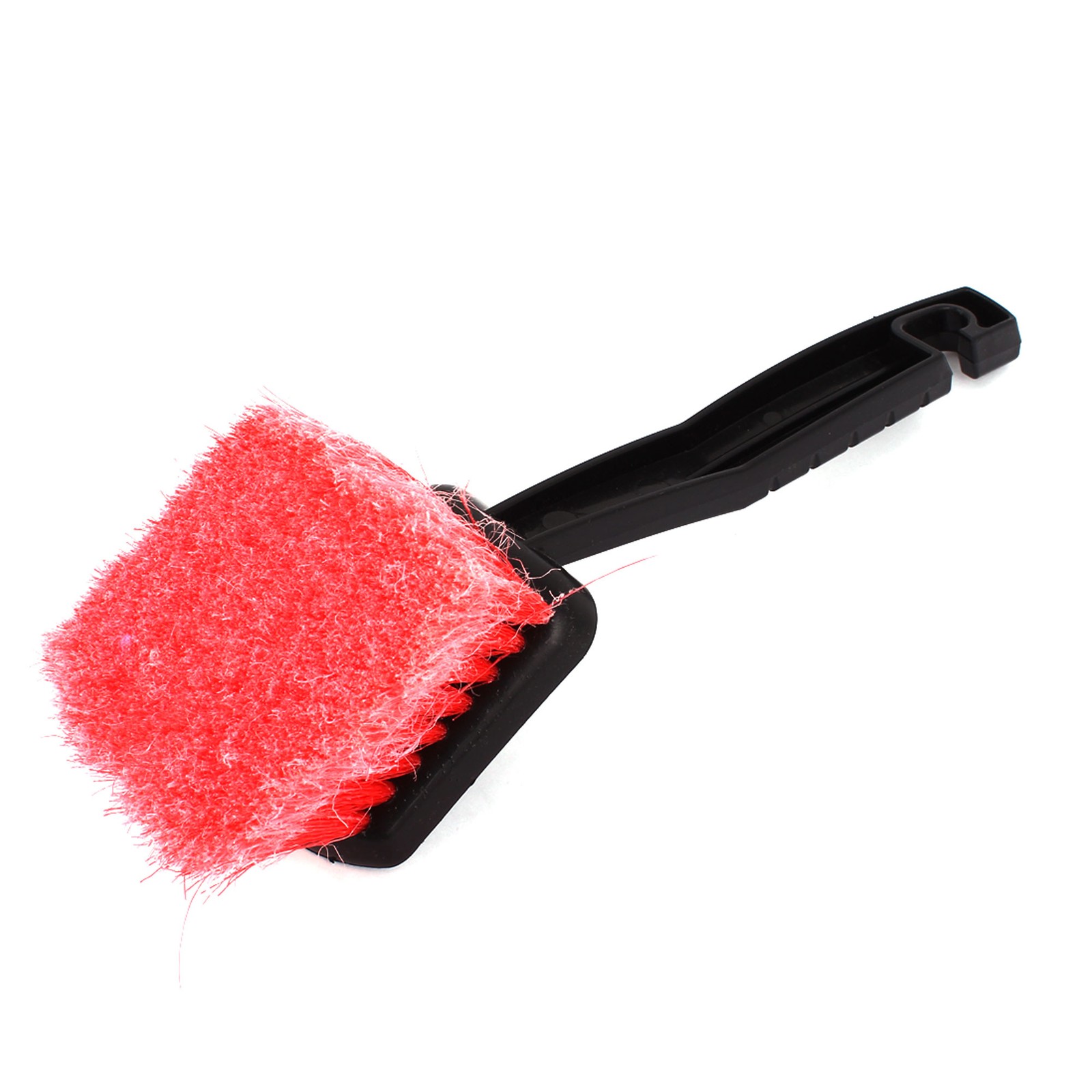 7″ Long Black Handle Soft Bristle Car Wash Brush Detailing Cleaning Scrub Red