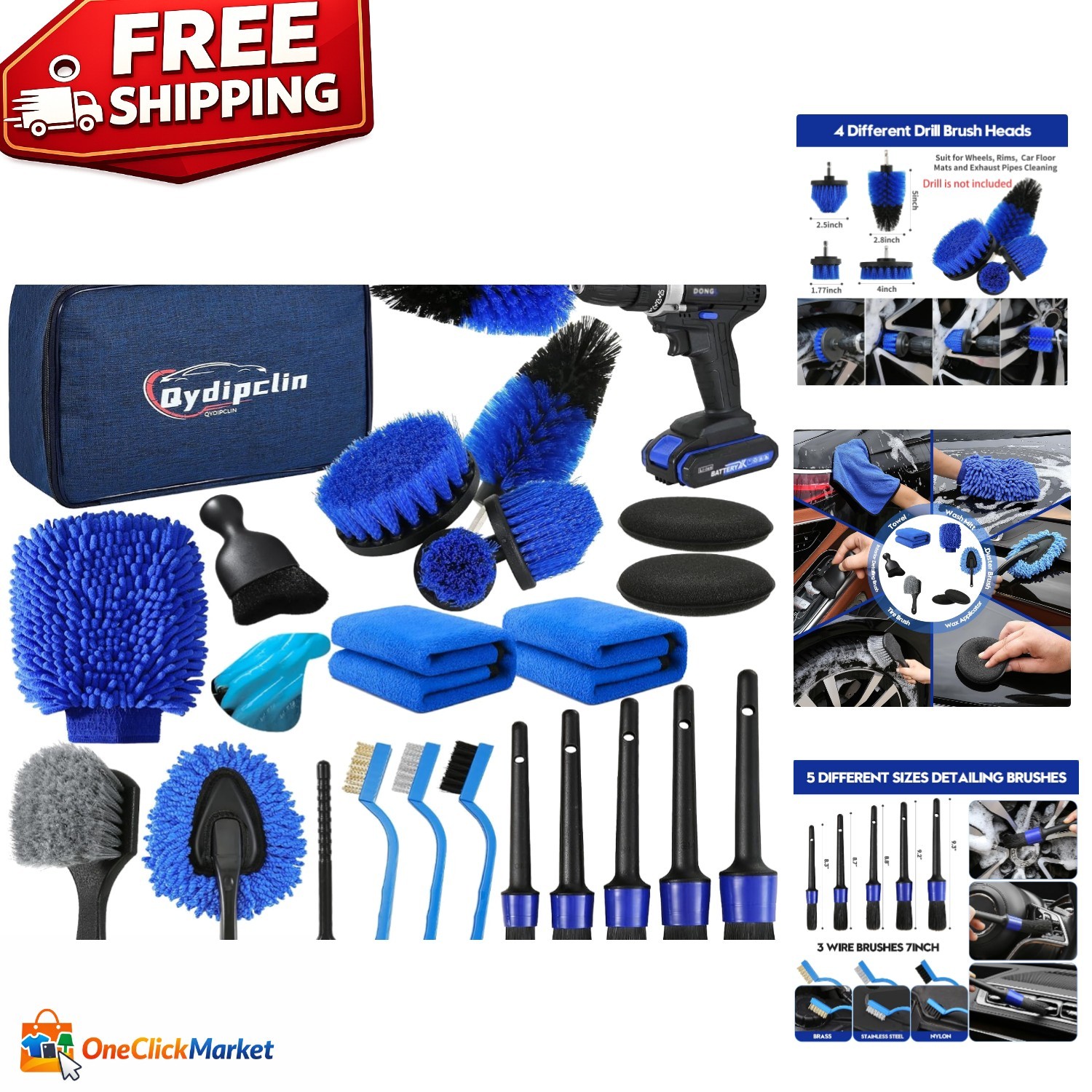 23-Piece Luxury Car Detailing Kit for Professional Interior and Exterior Care