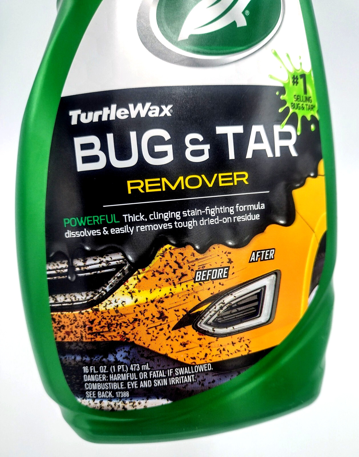 Turtle Wax Bug & Tar Remover Powerful Auto Cleaner 16 fl oz For Car Truck SUV