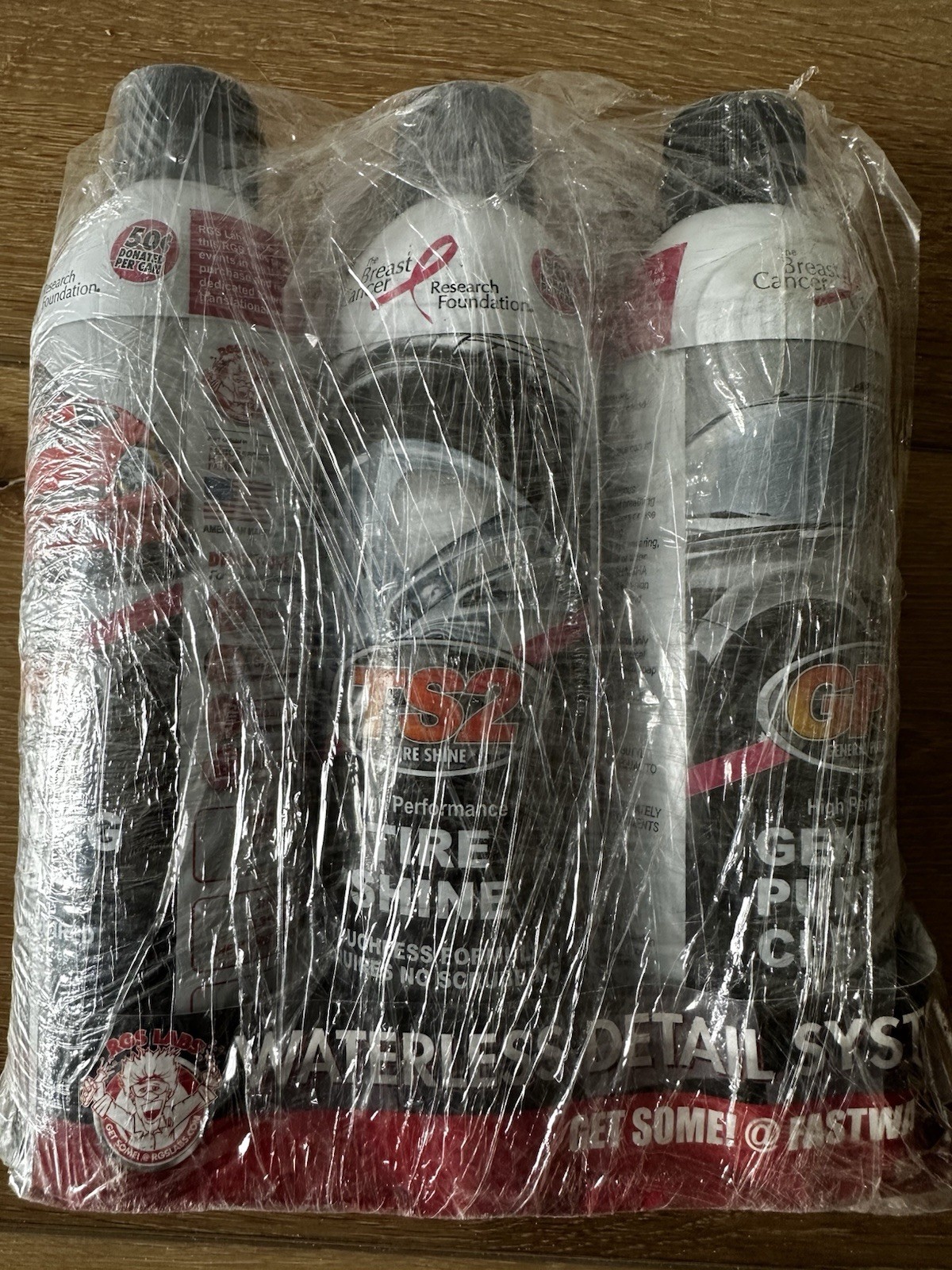 3 Pack Fastwax Fw Action by RGS Labs. Cleaning Wax, Tire Shine, Interior Cleaner