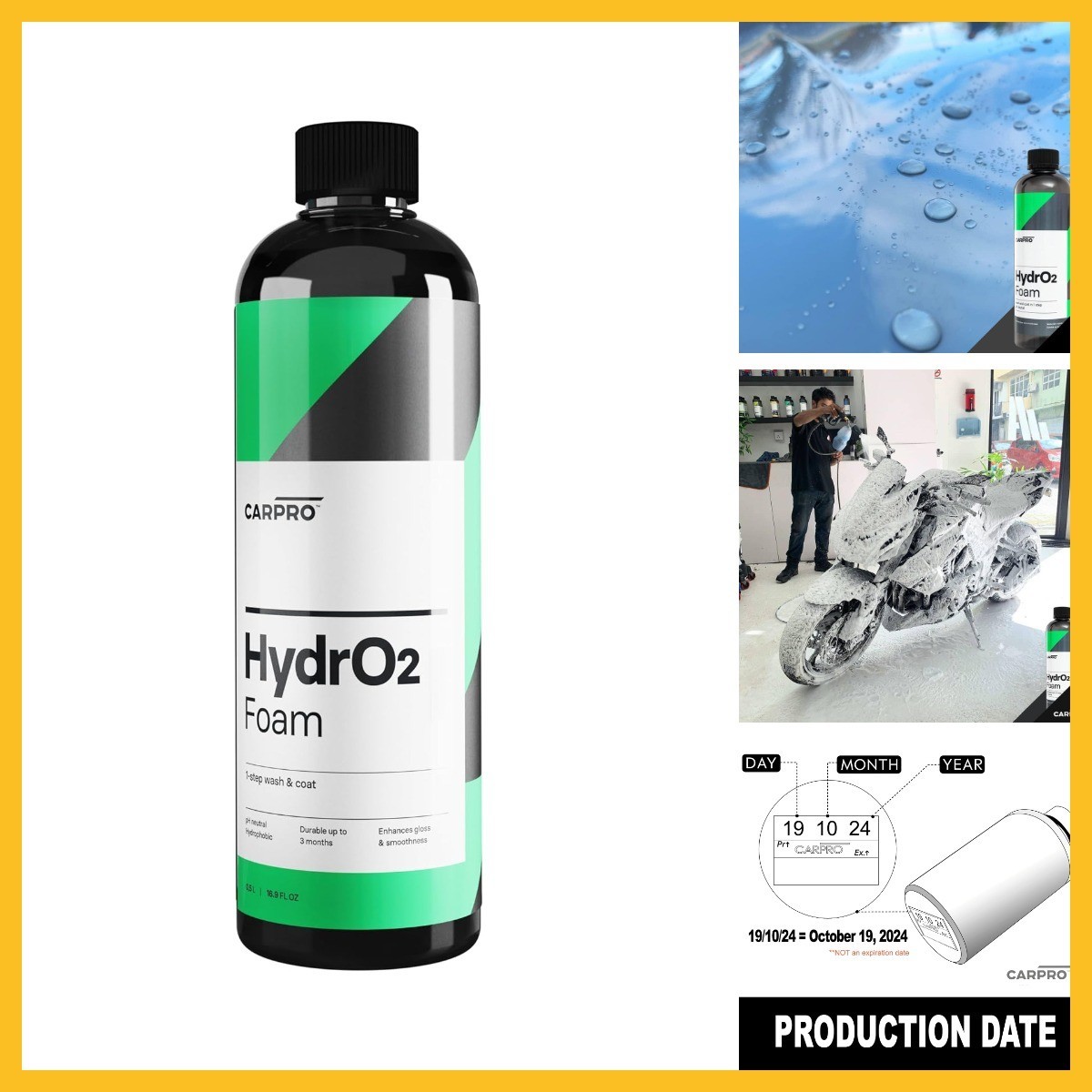 CARPRO HydrO2 Foam Car Wash & High Gloss Sealant in One: 1-Step Car Wash and Coa