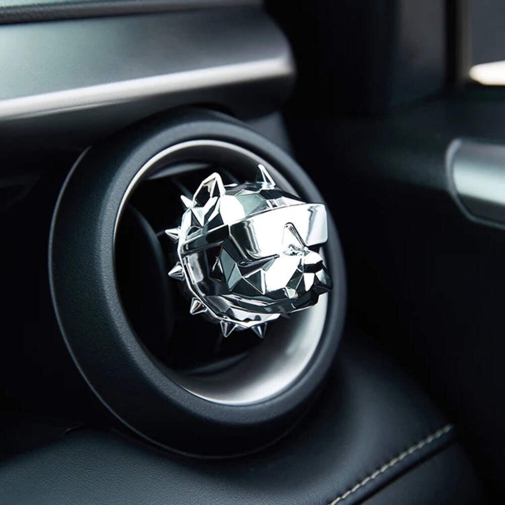 NO PERFUME Bulldog Air Freshener Car Decoration Auto Geur Clip Waterproof Mat