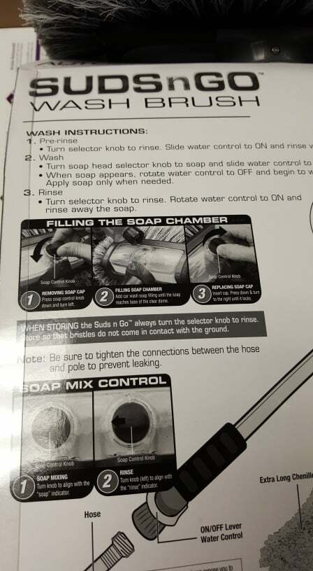 AutoSpa Suds-N-Go RV and Car Washing 4-pack Kit with Flow-Thru Extending Pole