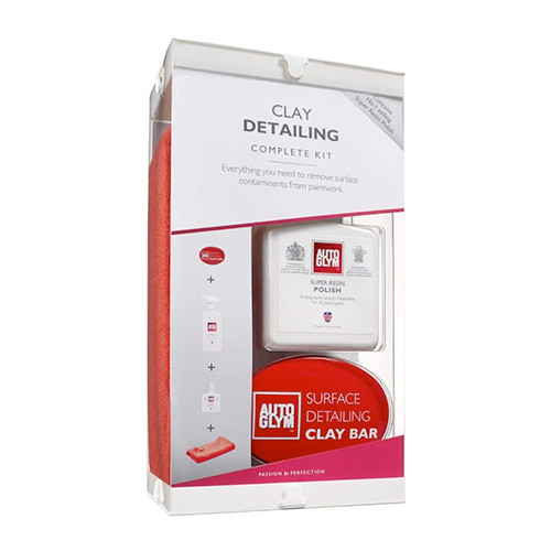 Autoglym Surface Detailing Clay Kit Rapid Detailer Resin Polish Cloth Clay Kit