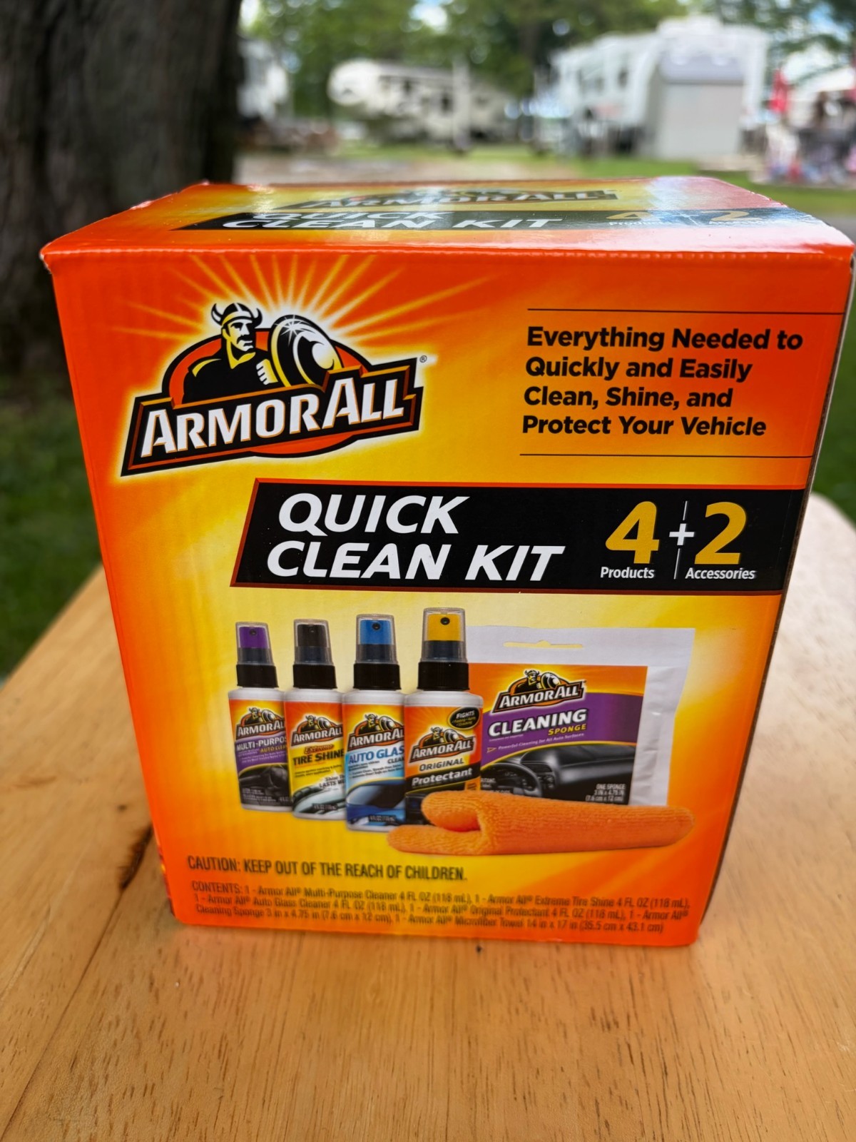 Armor All Quick Clean Kit 4+2 Car Care Detailing Set Cleaning & Protectant NEW