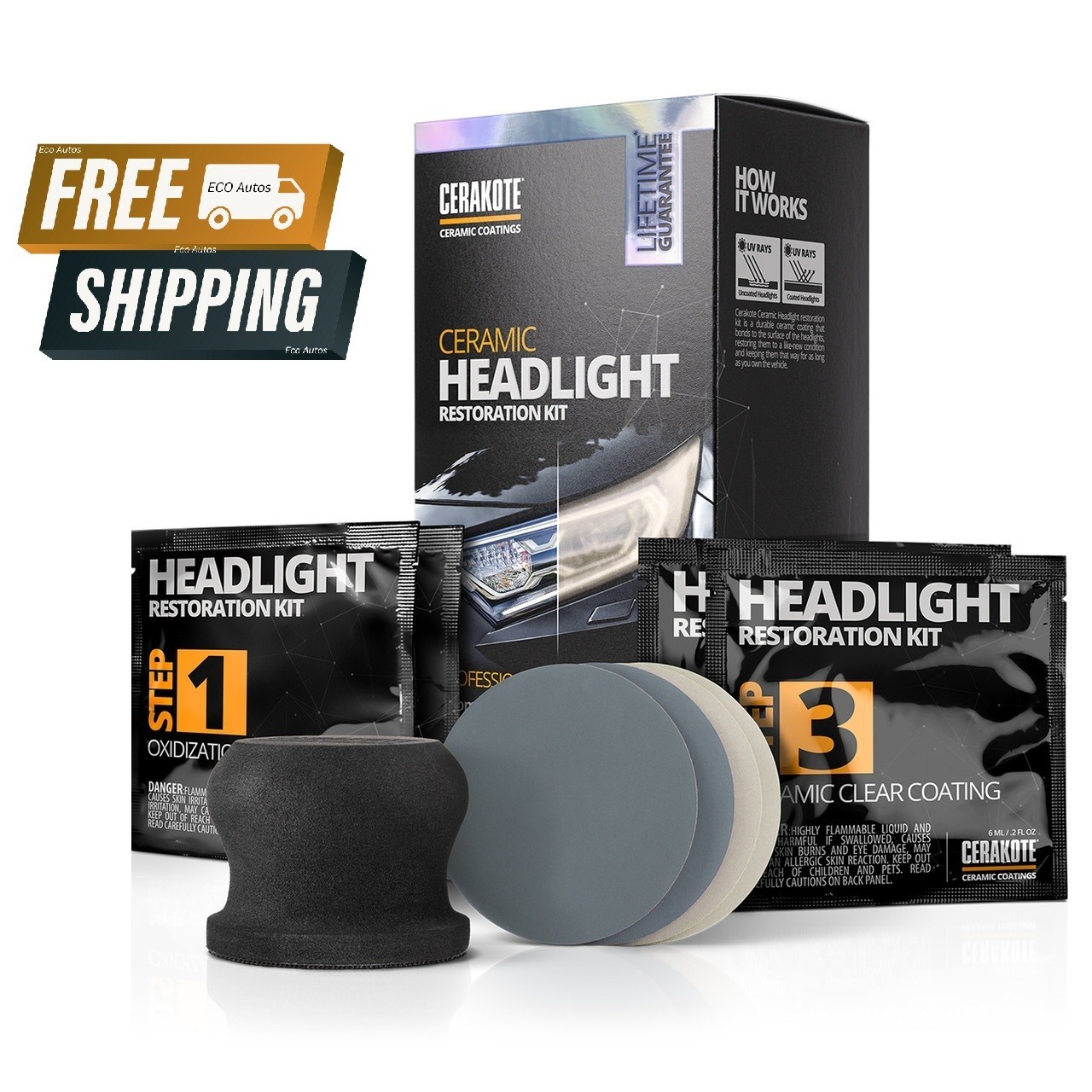 CERAKOTE Ceramic Headlight Restoration Kit – FREE SHIPPING