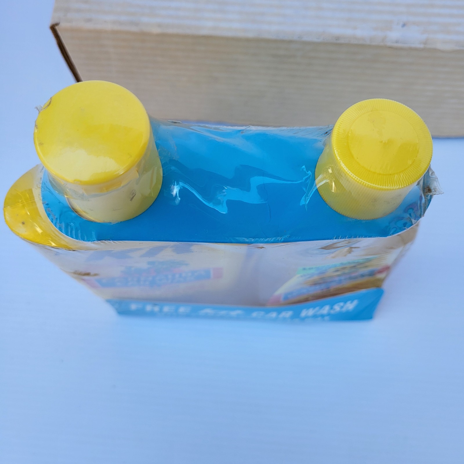 Kit Carnauba Liquid Car Wax & Carnauba Wash-Wax Long Lasting Shine Set 2 Bottles