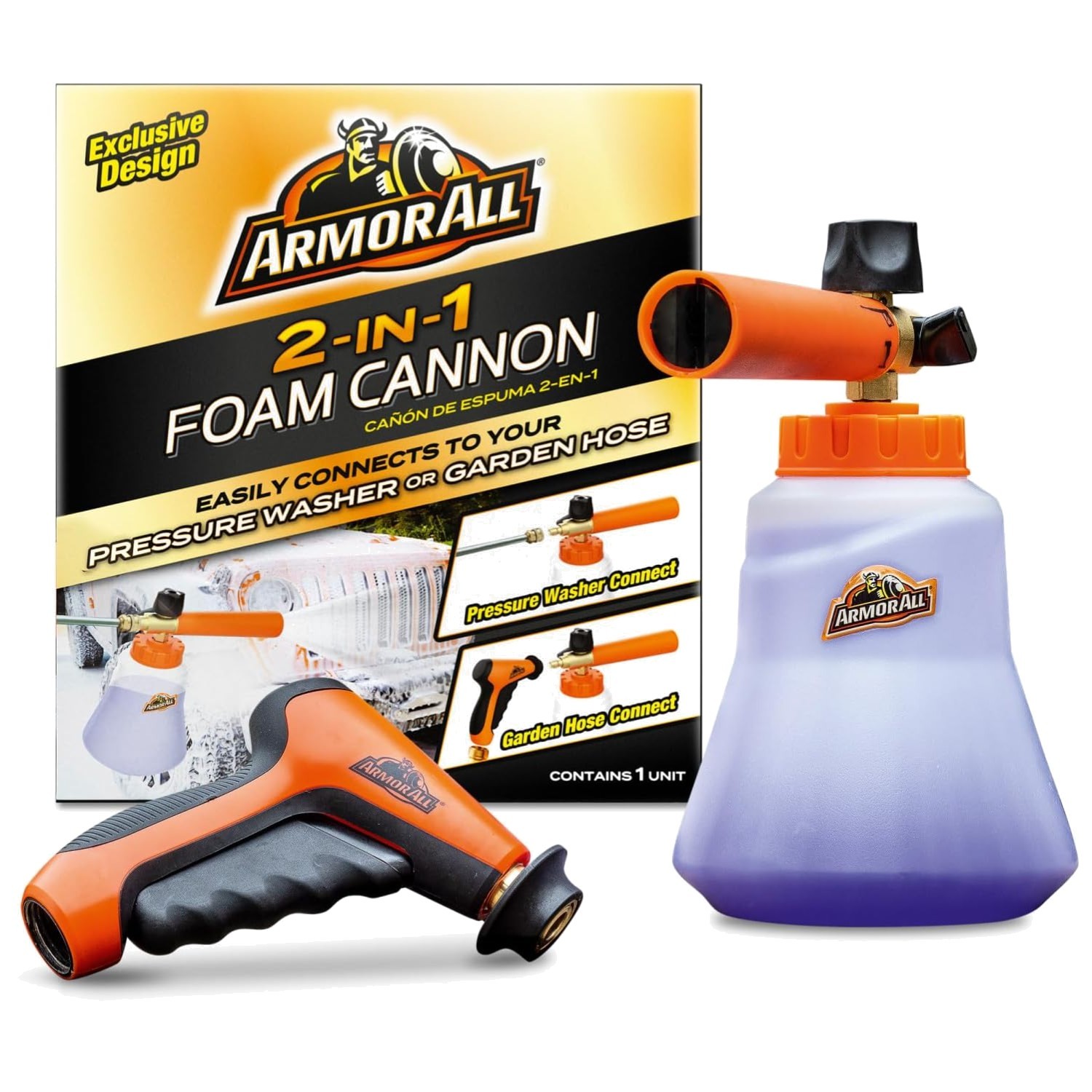2-in-1 Foam Cannon Kit – Car Wash & Detail Cleaning